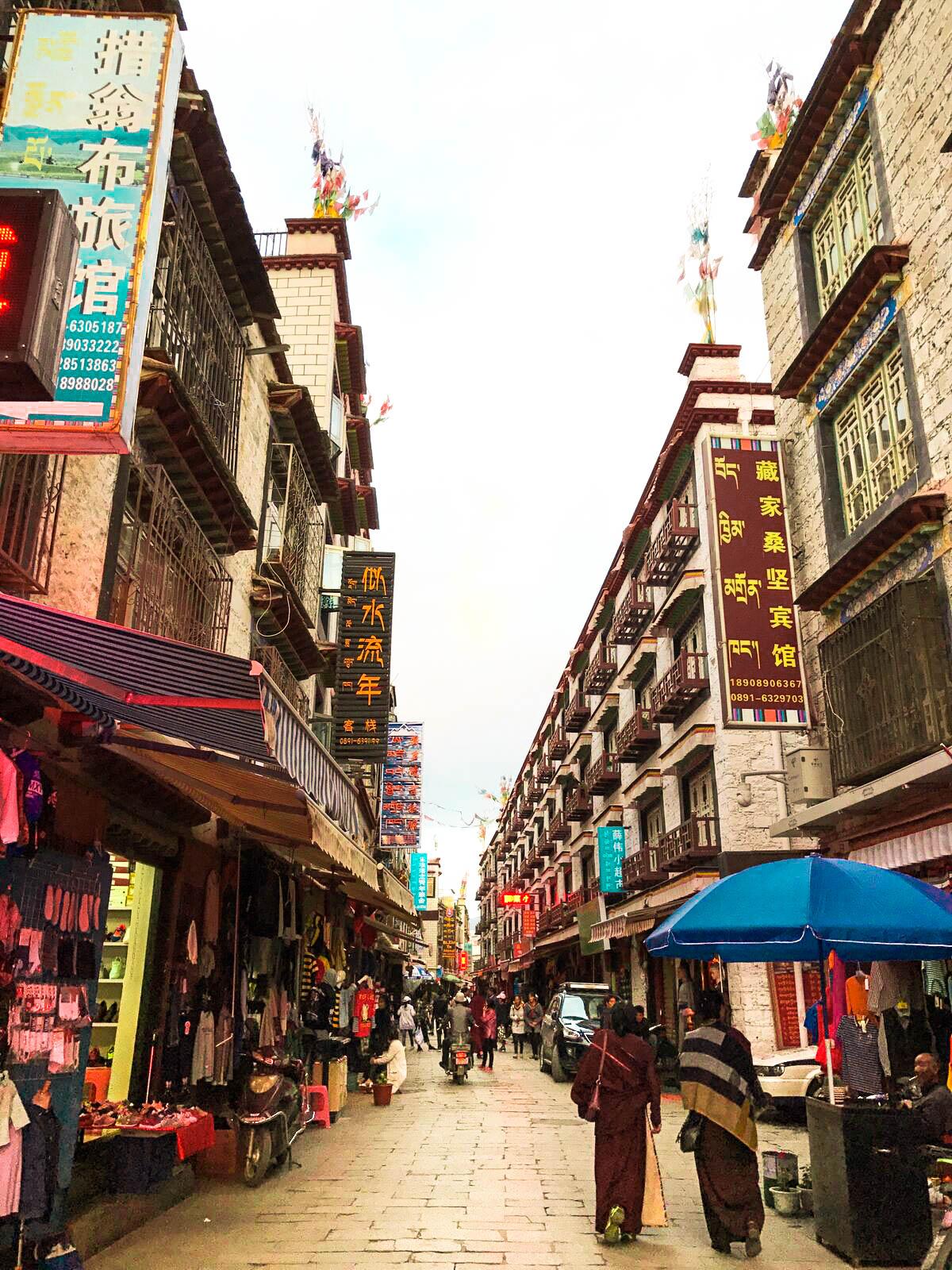 Wandering Through Streets of Lhasa, Tibet r/backpacking