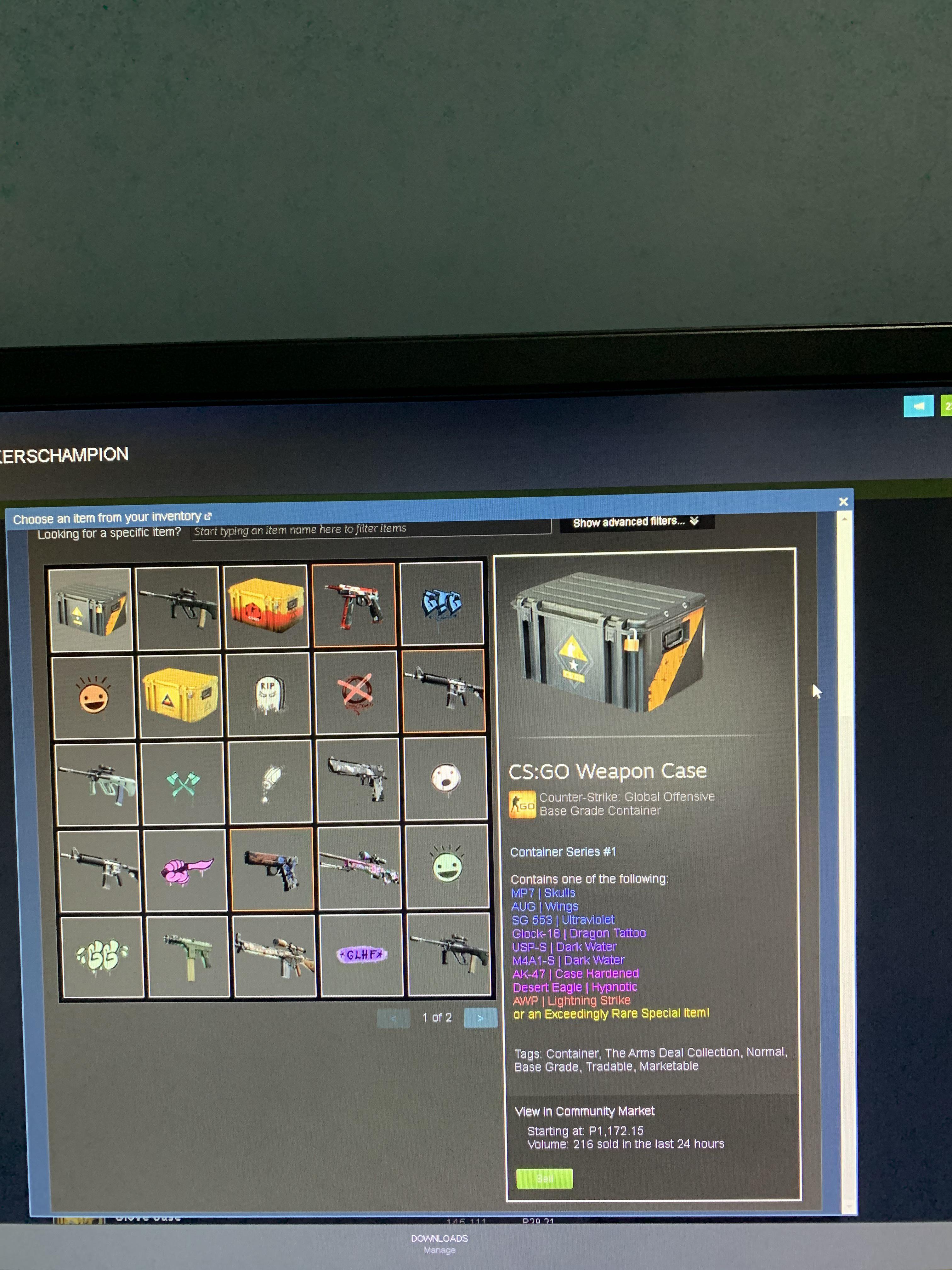 Got a csgo weapon case!! Worth 20 dollars r/csgo