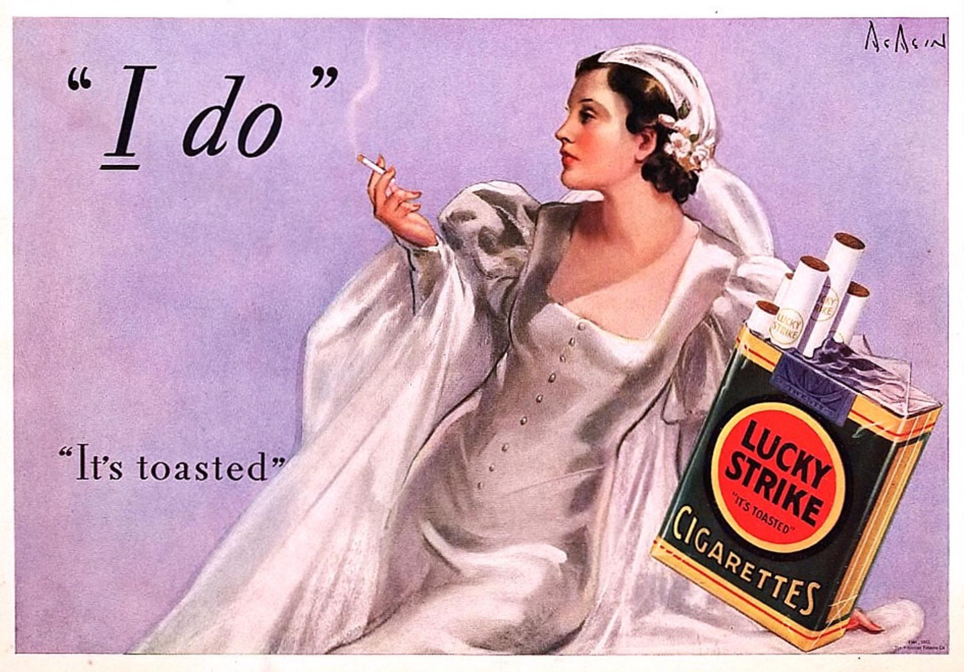 1933 I Do Lucky Strike. Lucky Strike cigarettes advertisement