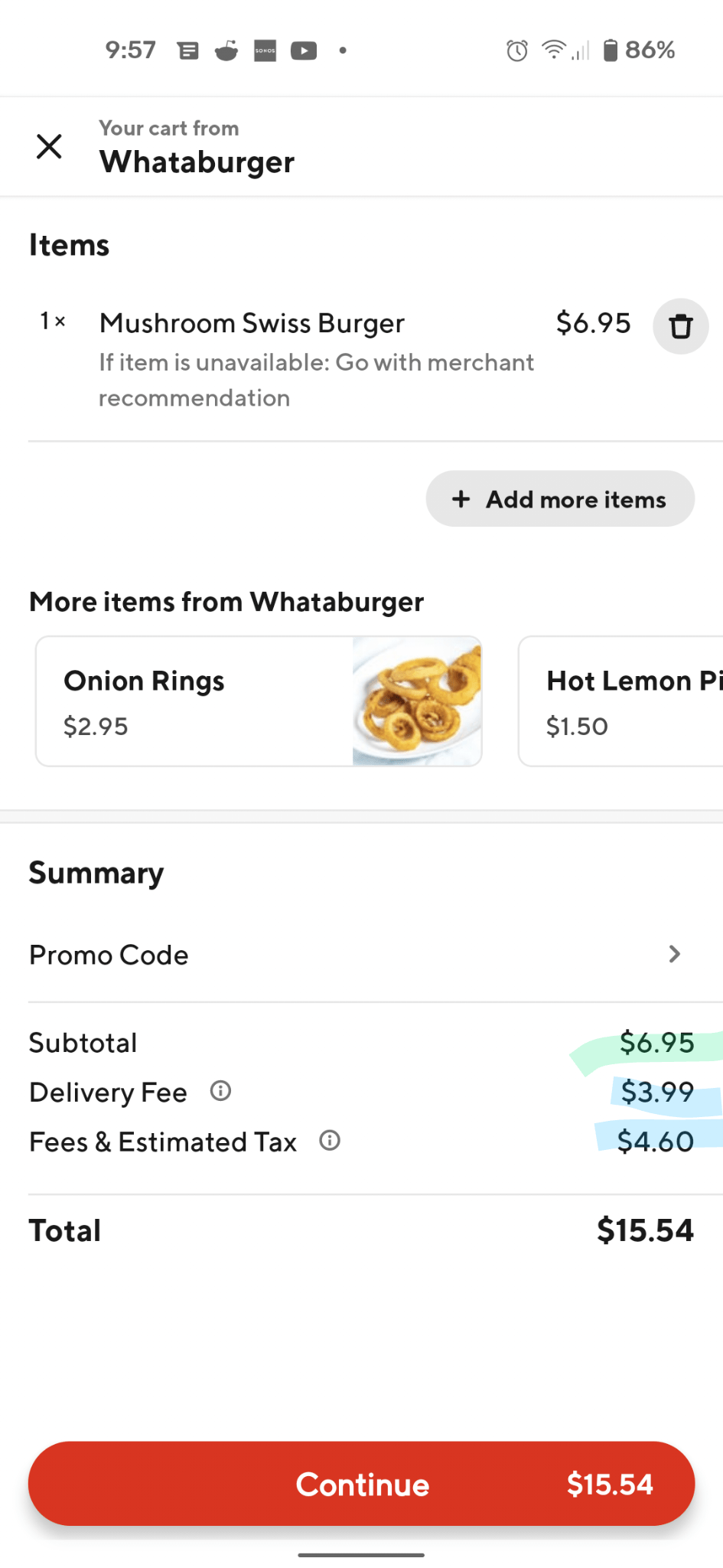 Why do I even pay for Doordash Pass? Would have been 19 before a tip