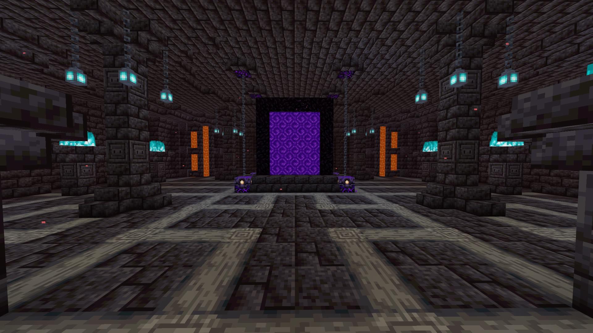 My Nether Hub! I made it with my friends on Bedrock edition. (Survival) r/Minecraft