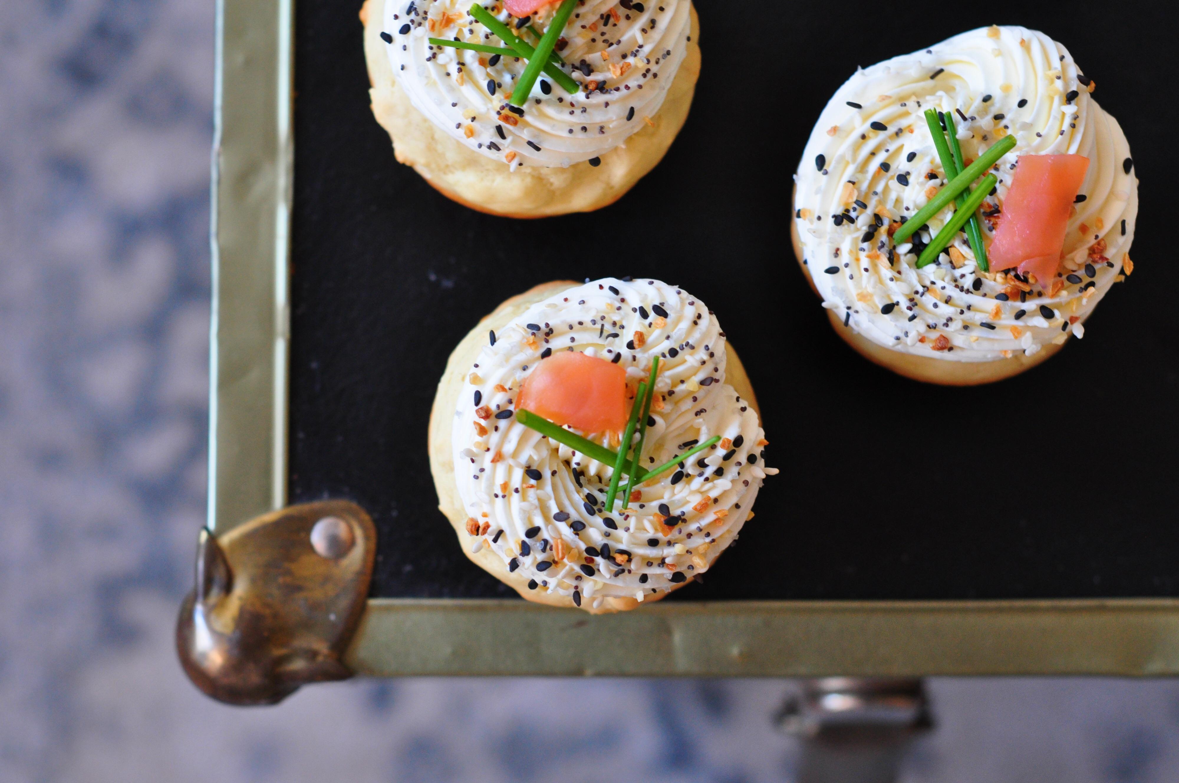 [homemade] Everything Bagel Cupcakes r/food