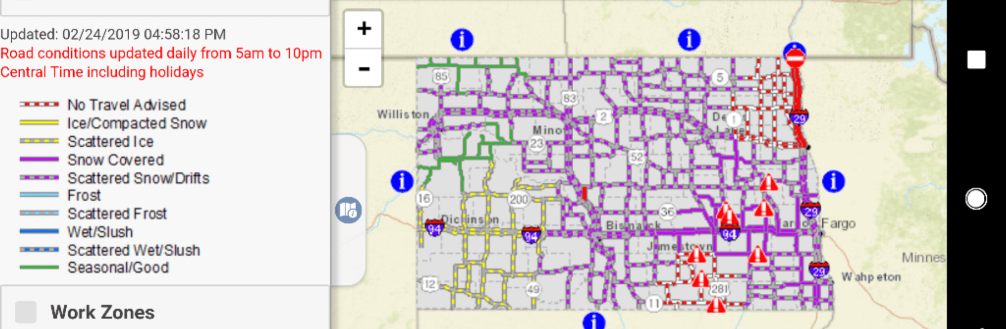 The current status of highways across North Dakota r/MapPorn