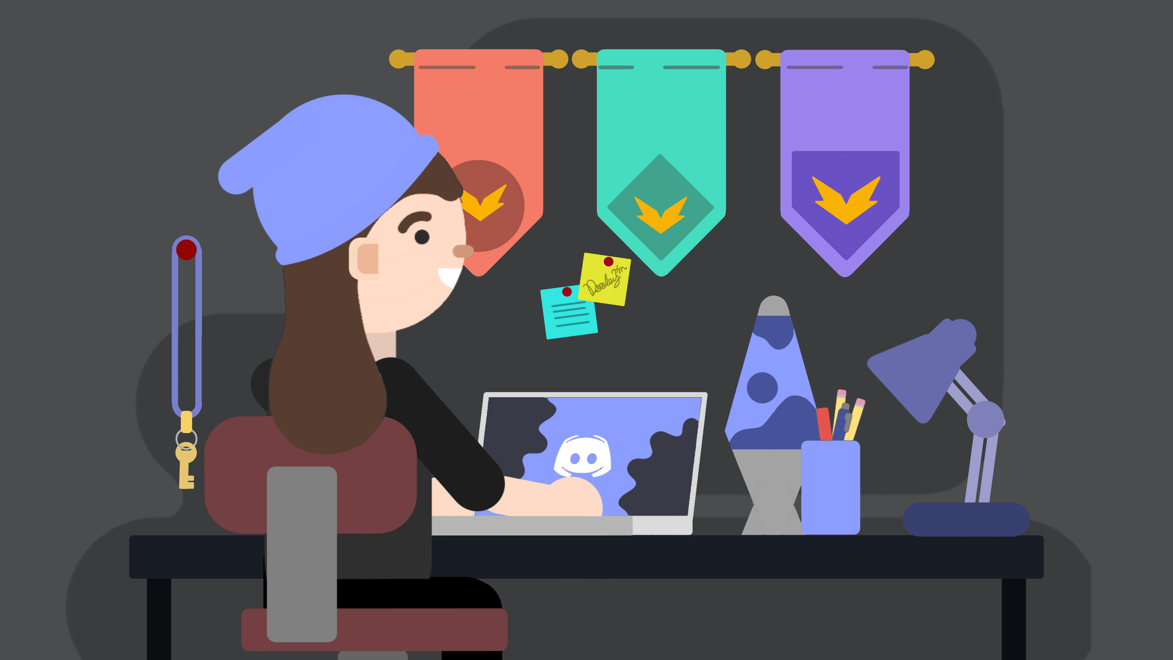 When your art style is so similar to Discord's promo art; make a