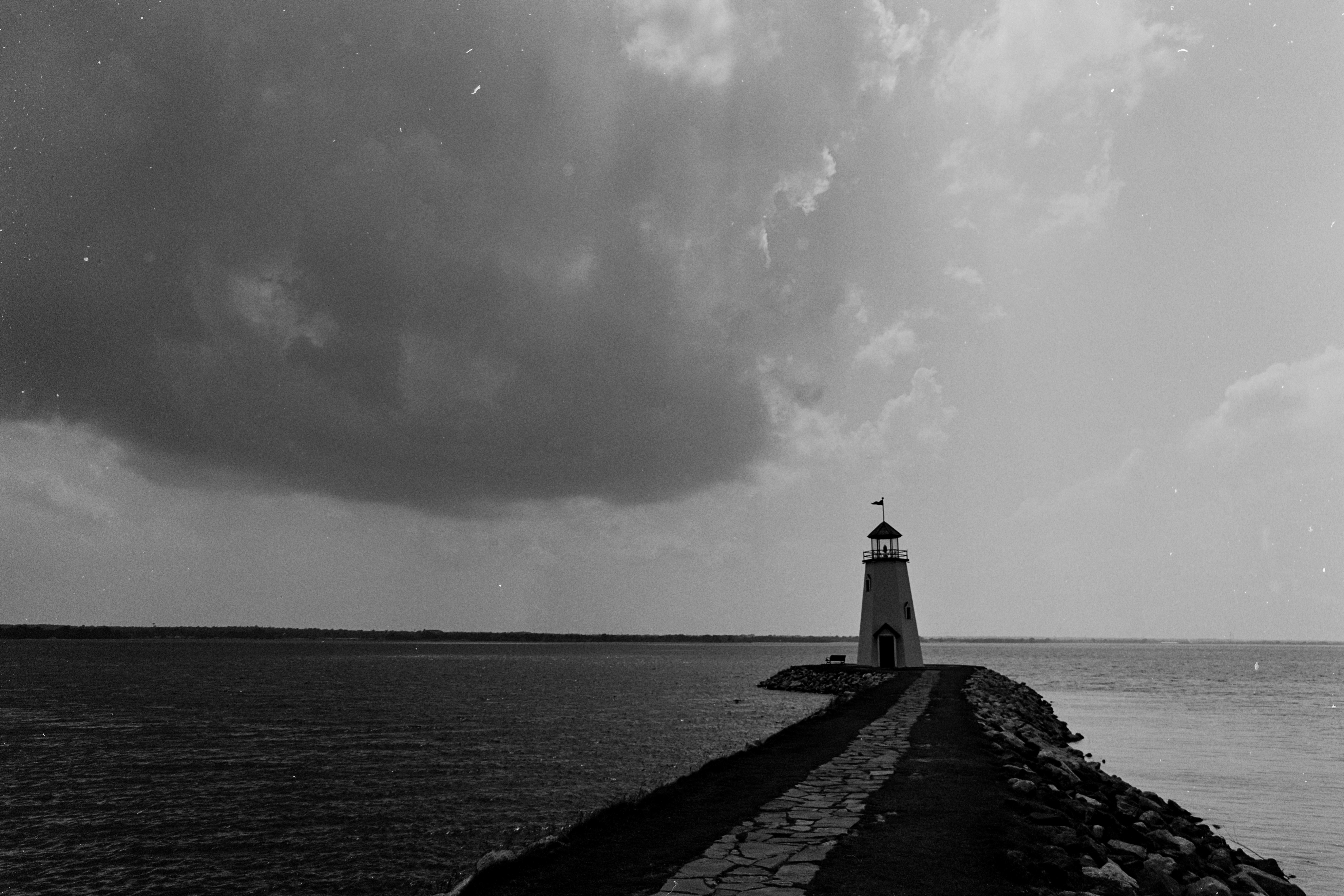 Lighthouse at East Wharf on 35mm film r/oklahoma