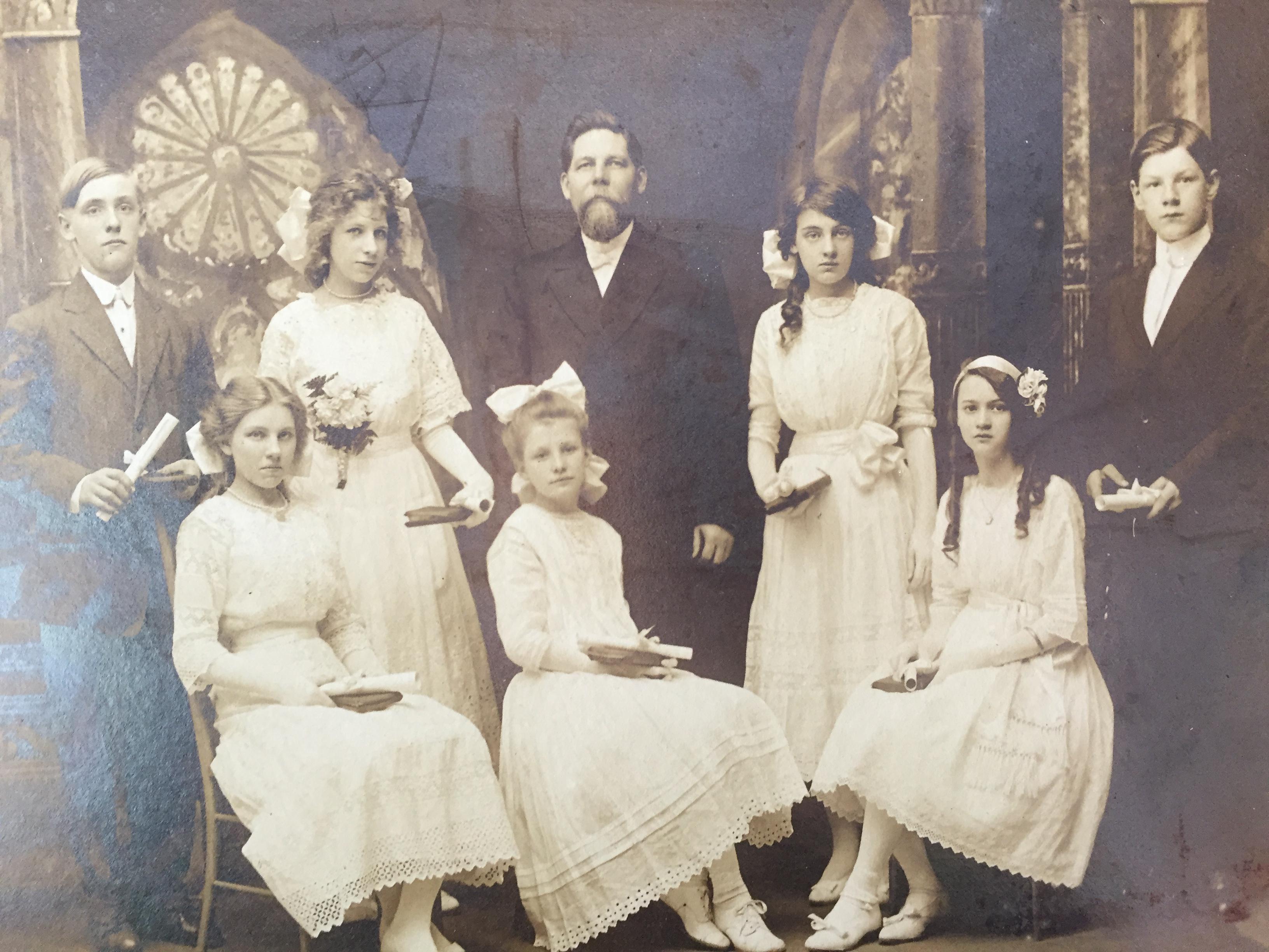 Found in an old family photo album. Maybe late 1800’s. Does anyone know