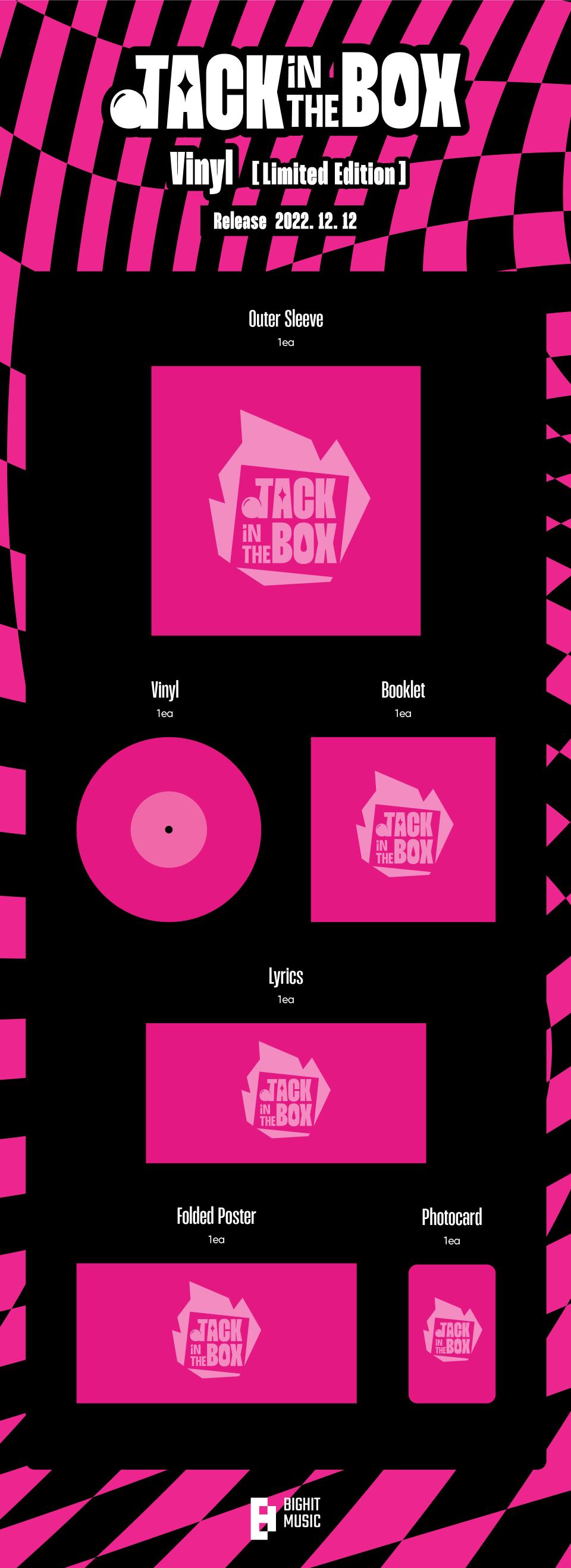 jhope (BTS) Solo Album 'Jack In The Box' (Limited Edition Vinyl