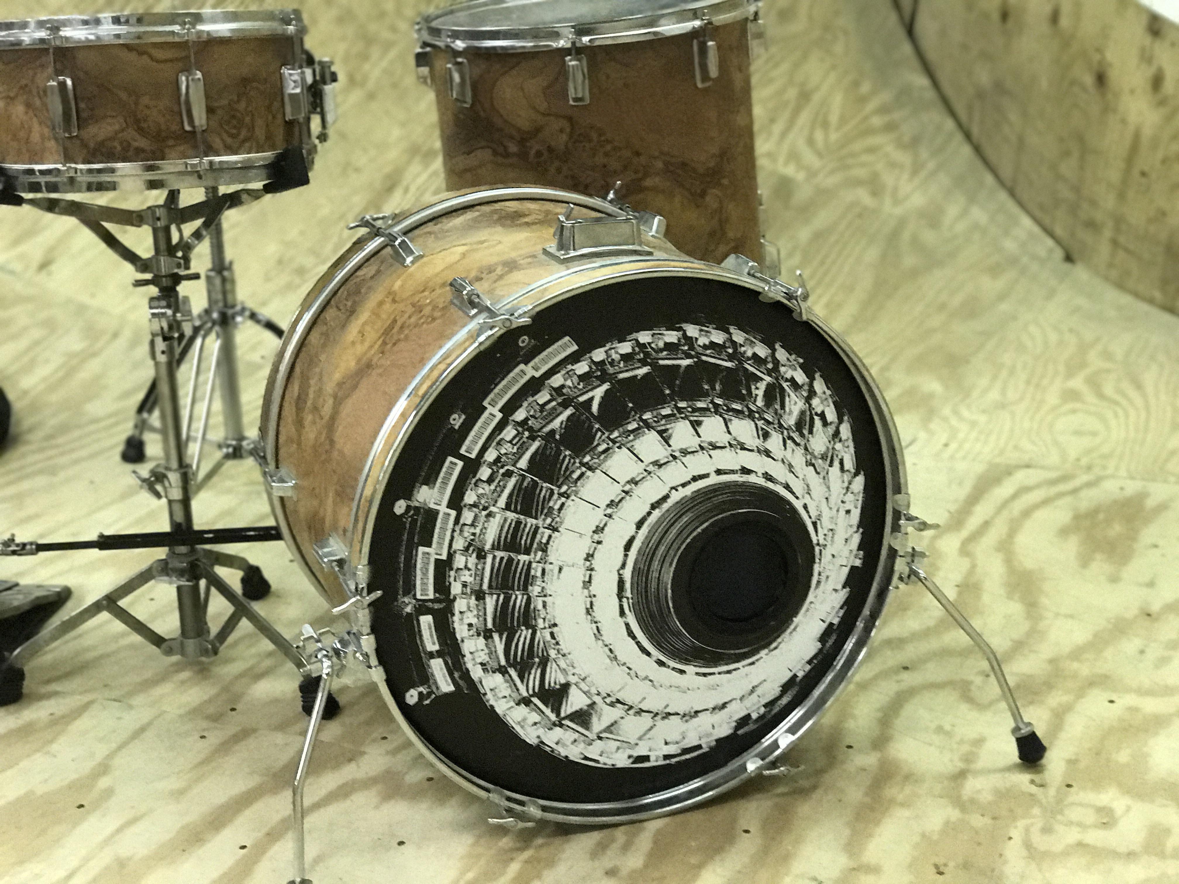 New bass drum vinyl! Took it for a test drive this past weekend! r/drums