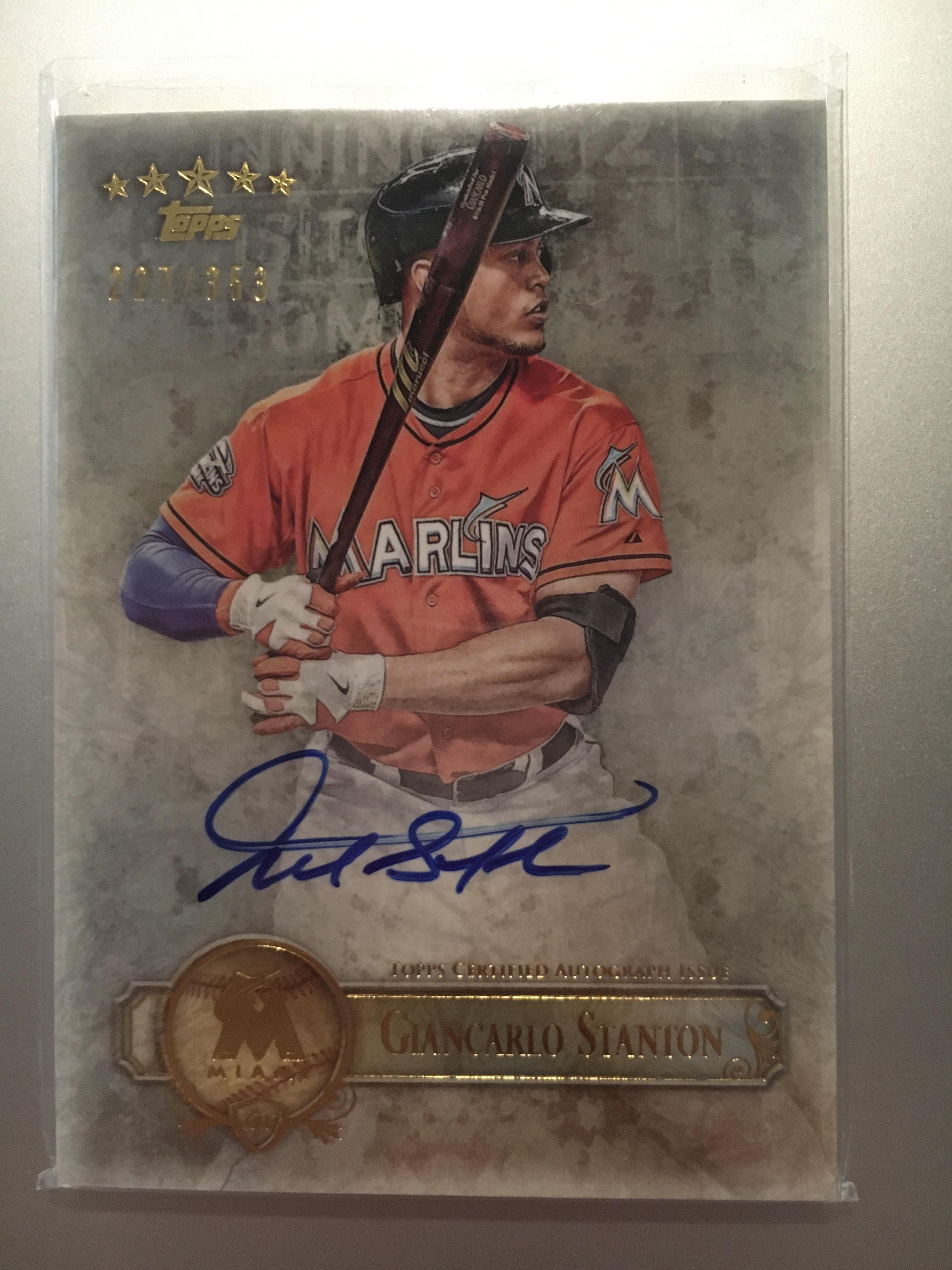 Stanton auto came in! Shame he stopped signing, would've loved one in a