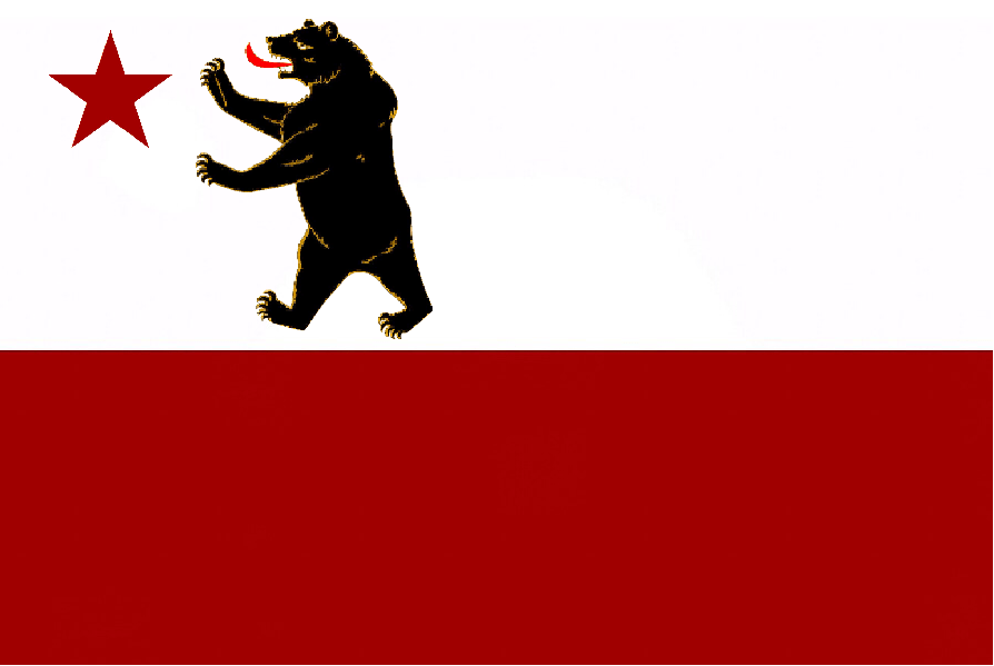 Original California Bear Flag, Peter Storm's design r/vexillology