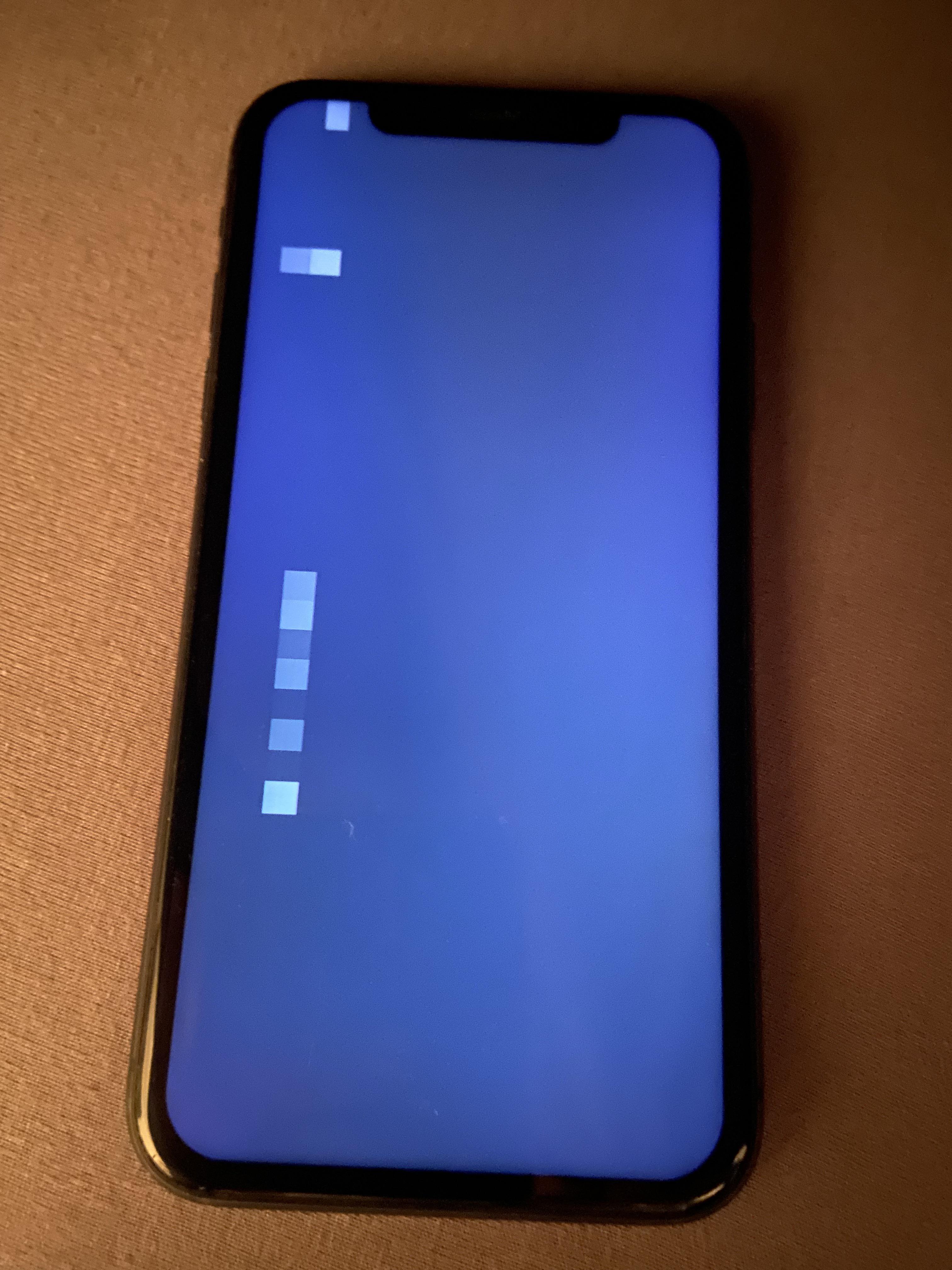 iPhone keyboard was skipping, then full flickering, now this black