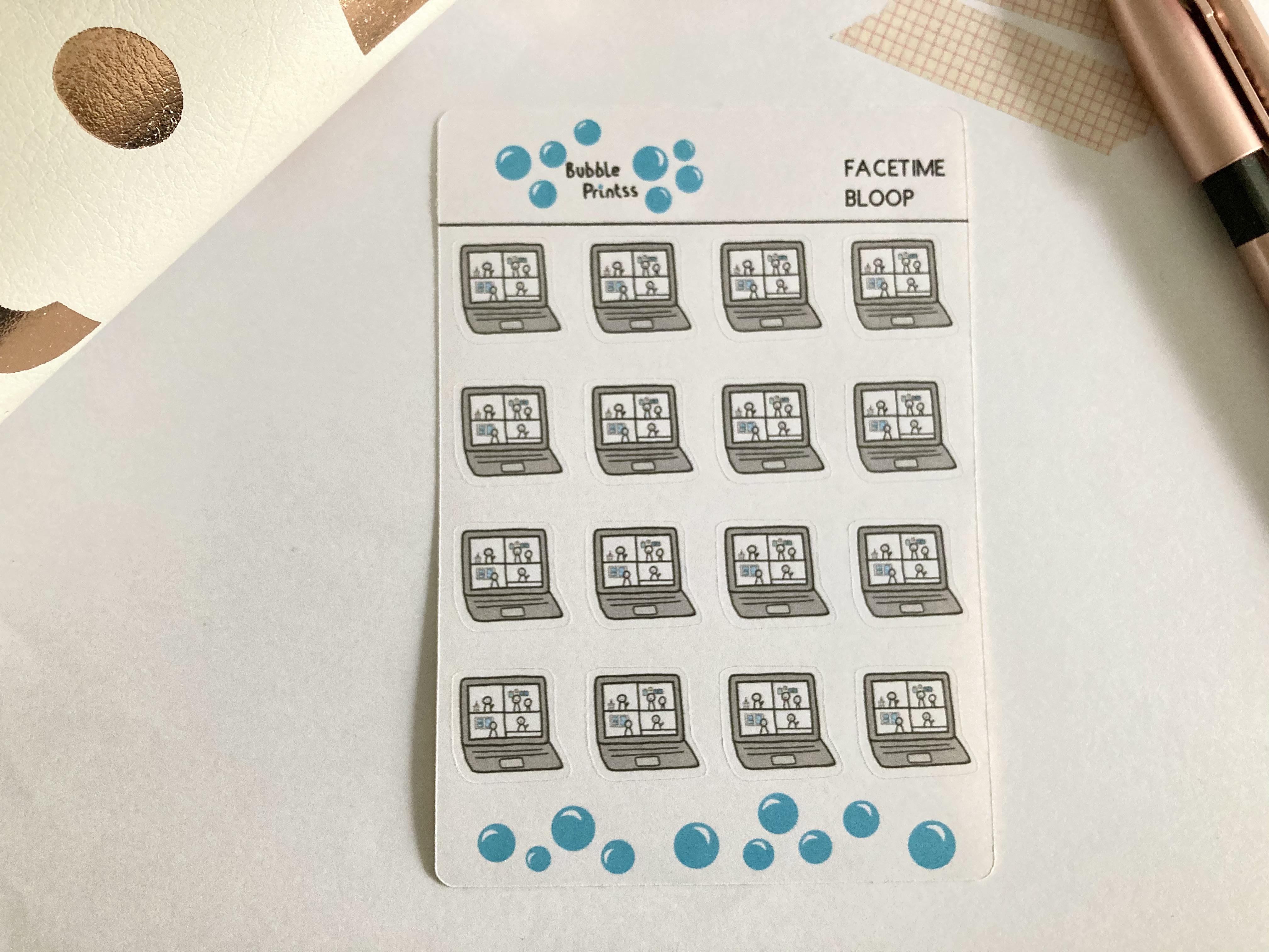 facetime stickers bubbleprintss on etsy 🤗 r/sticker