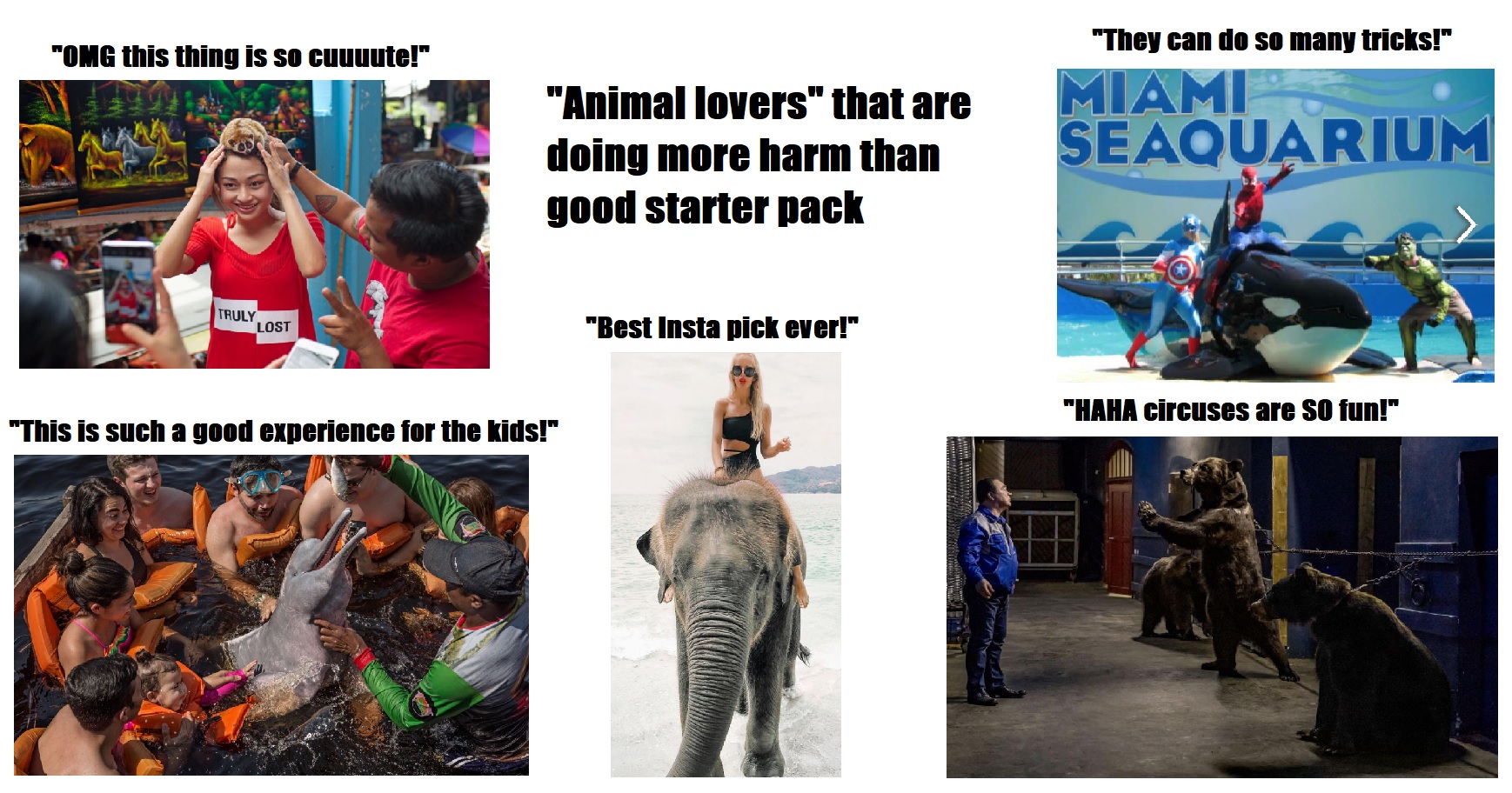 "Animal lovers" that are doing more harm than good starter pack r