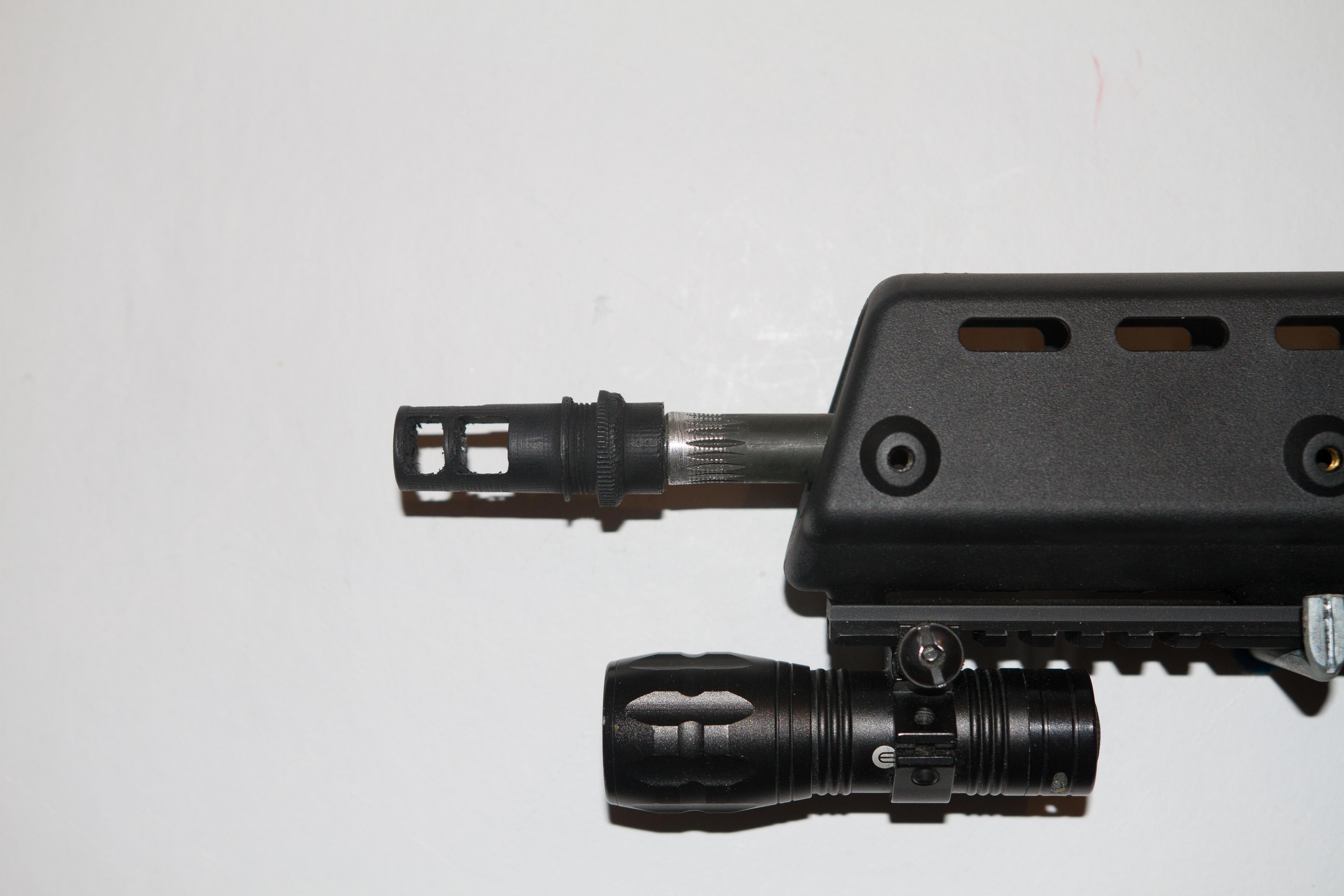 3D Printed R6 Siege Muzzle Break with a 14mm thread for replica and