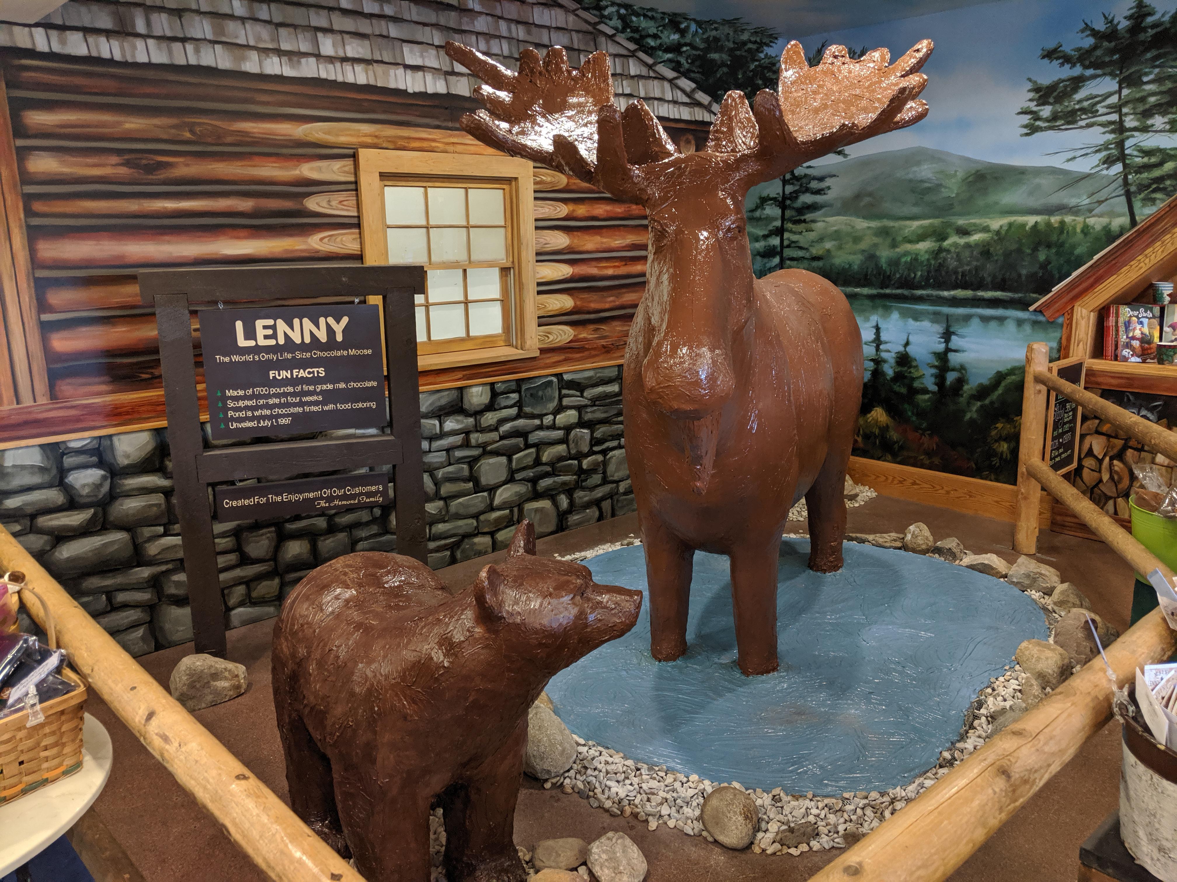 I saw a 1700 lb (771 kg) chocolate moose in Maine r/mildlyinteresting