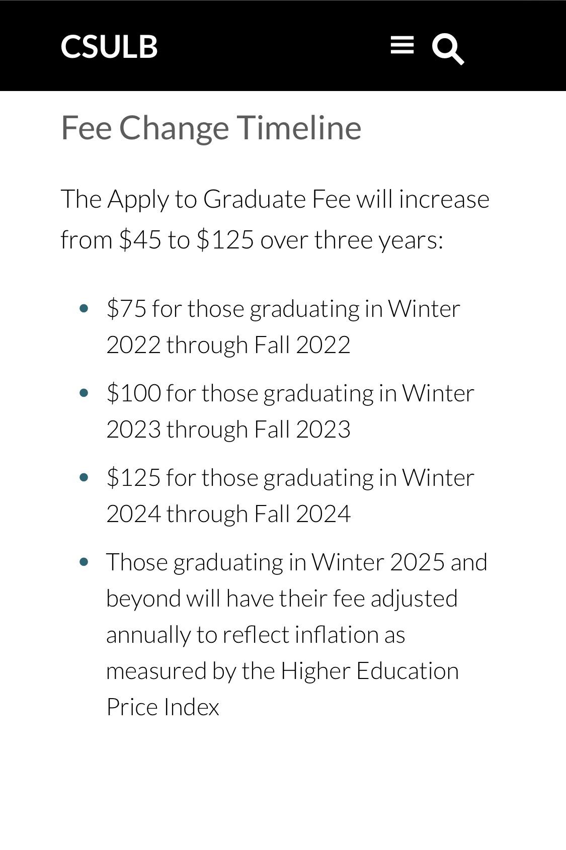 csulb 2023 fall schedule 💸Csulb: Graduation Fee Increase! Congratulations Graduate 📜👨🏽‍🎓👨🏻‍🎓👩🏻‍🎓👩🏼‍🎓👩🏾‍🎓! : R/Csulbrealexperience