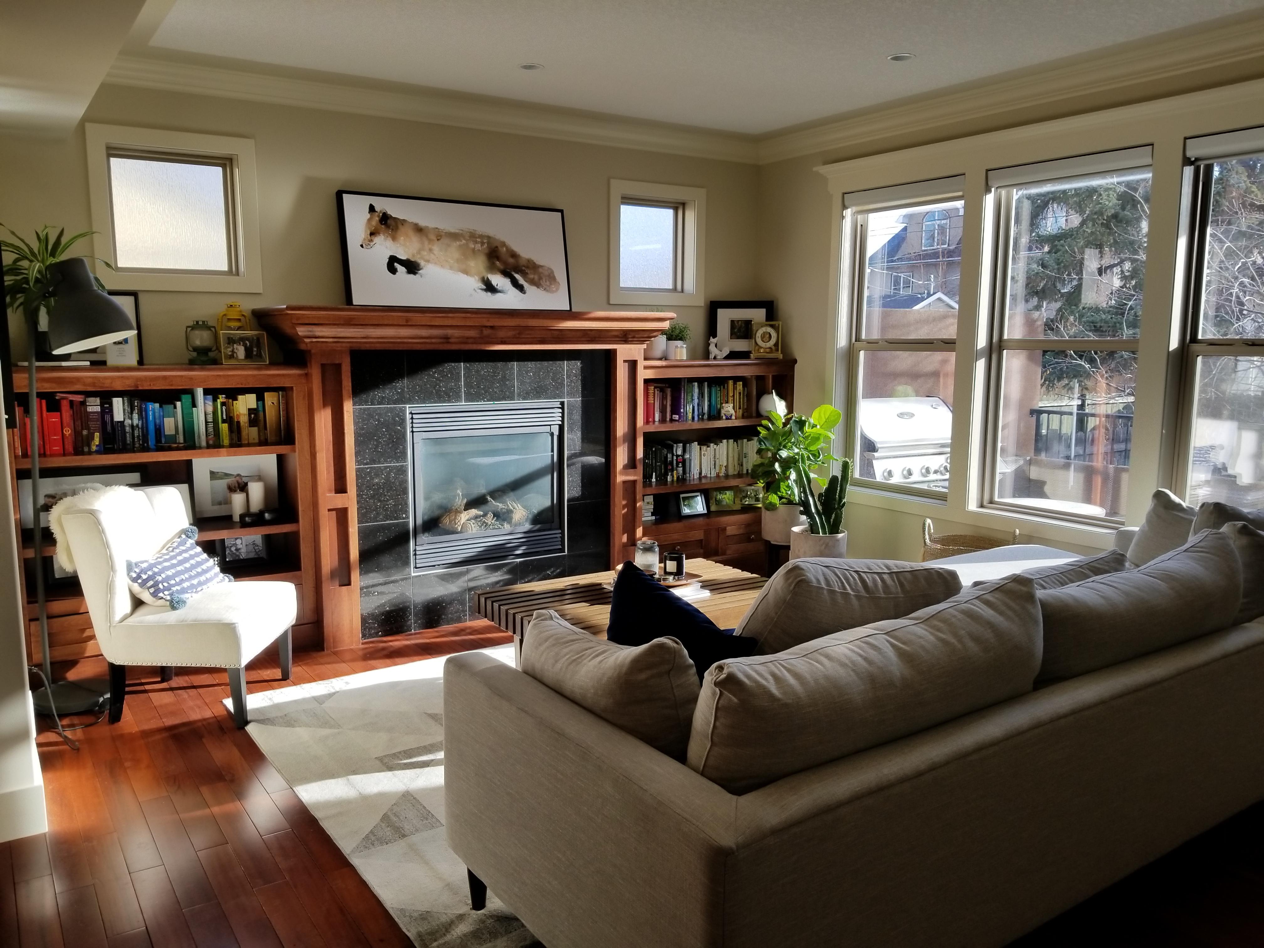 Our (finally complete) living room. Calgary, Alberta [4000 x 3000] r/RoomPorn