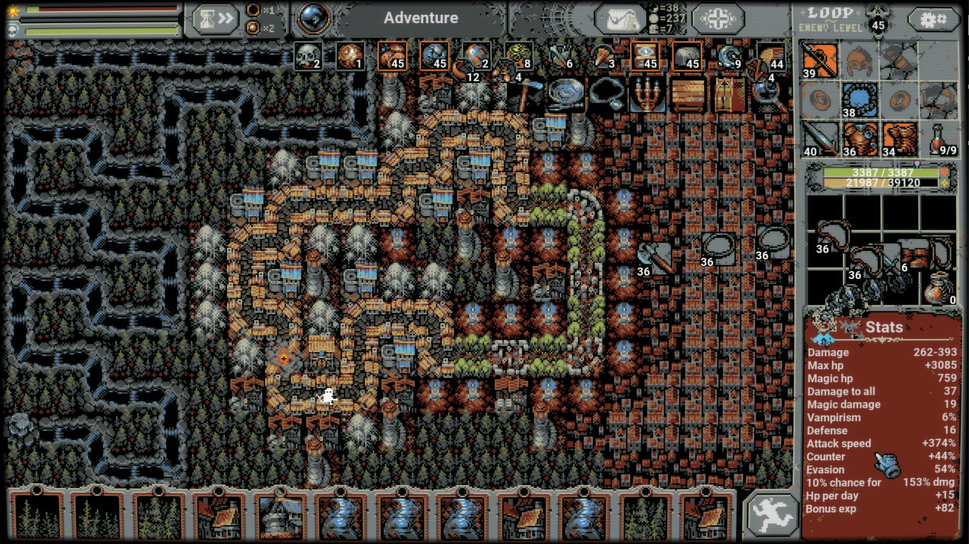 Infinite loop thanks to Ultradense river strat r/LoopHero