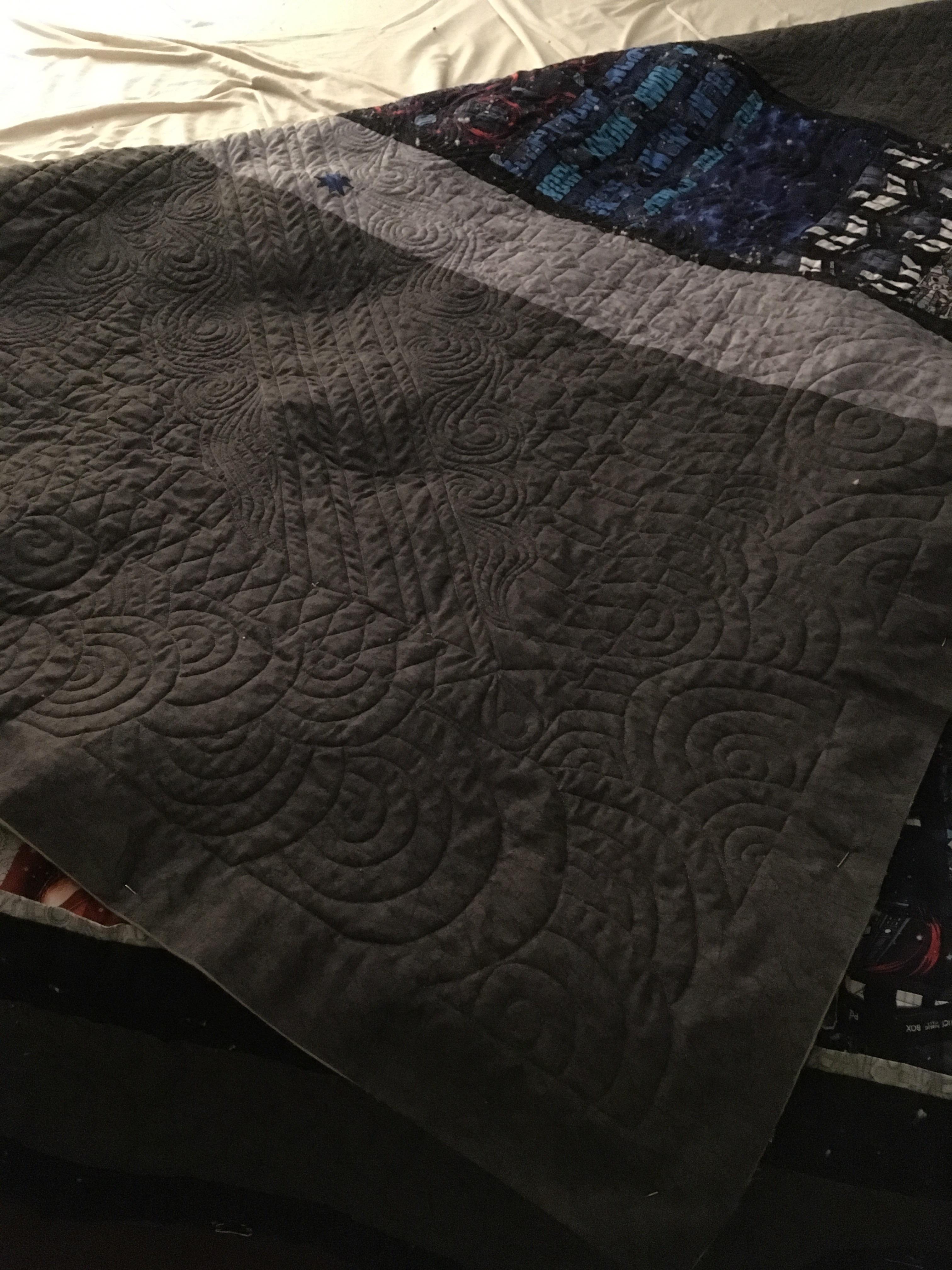 A year and a half later, my first queen size is only a binding away r