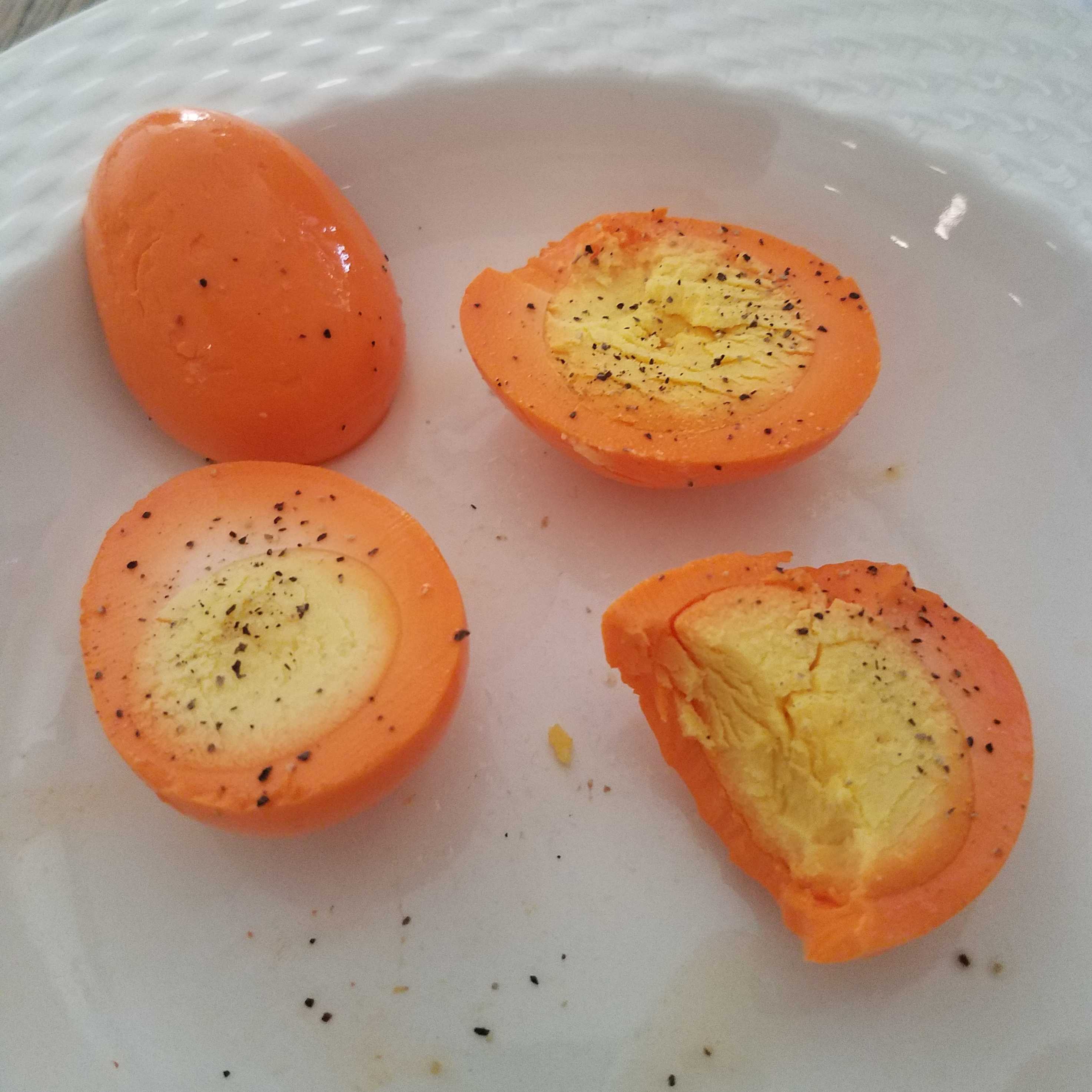 "Buffalostyle hardboiled eggs" from the supermarket r/shittyfoodporn