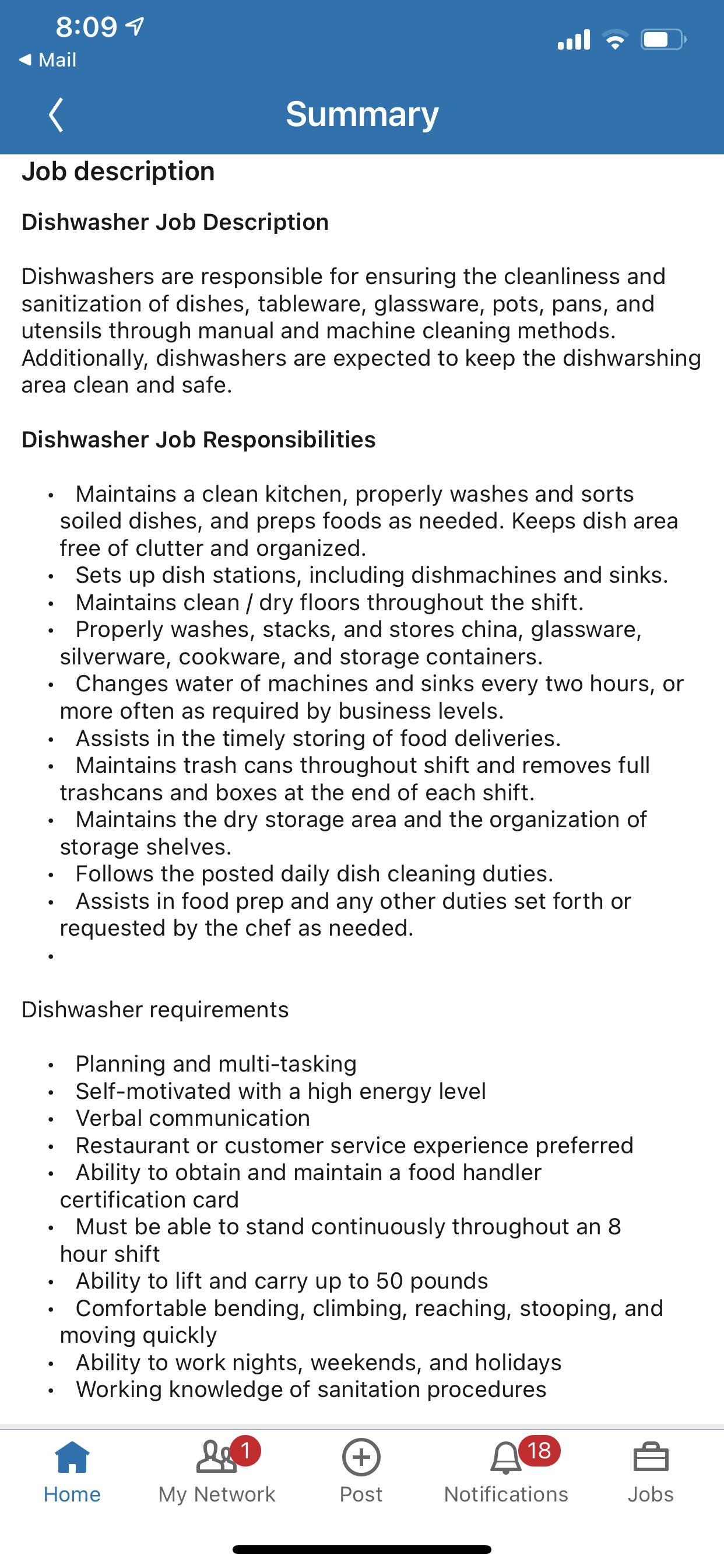 Singapore company is hiring Dishwashers on LinkedIn. Sign of the times. r/singapore