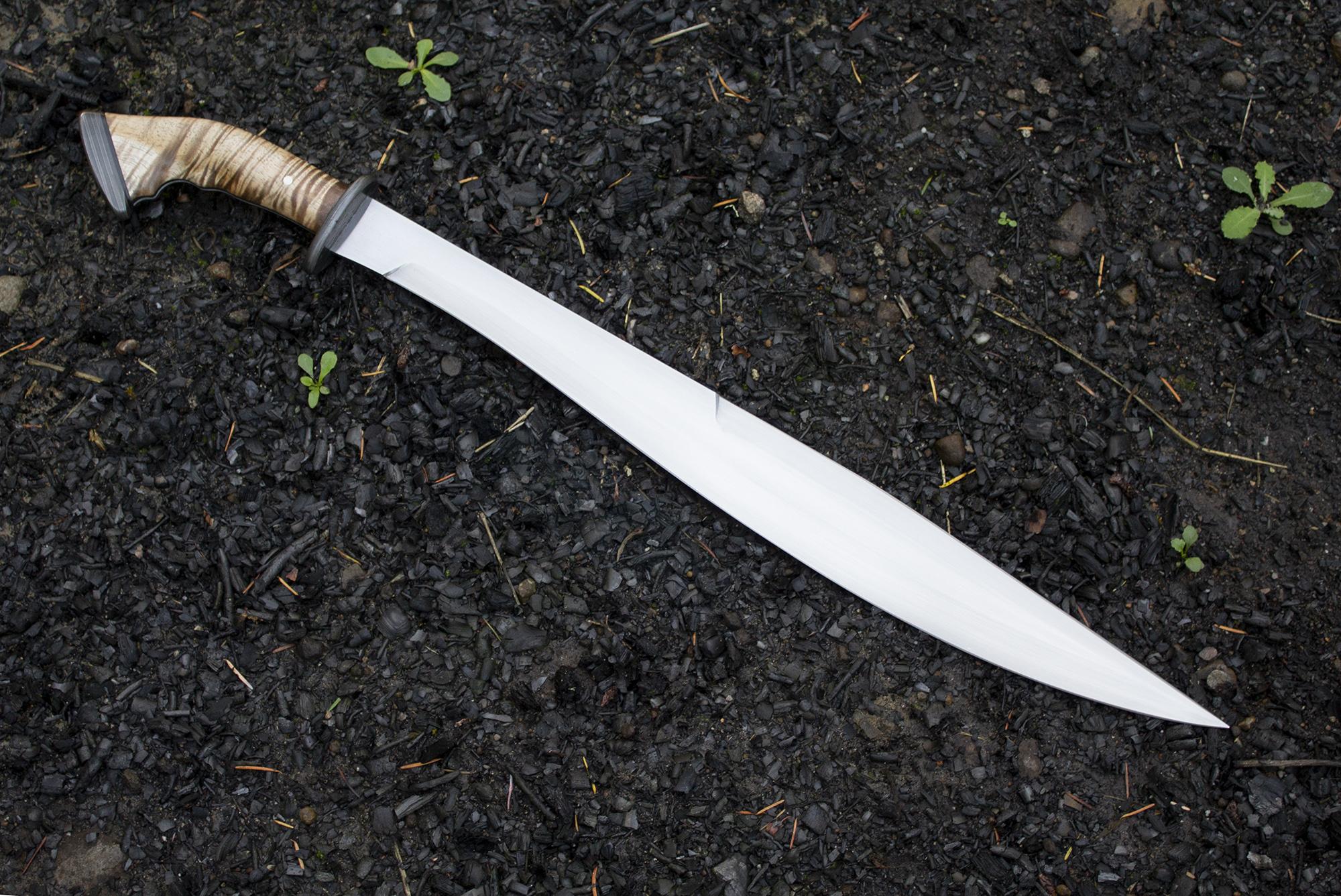 Filipino Sword 5160 steel, damascus guard and pommel