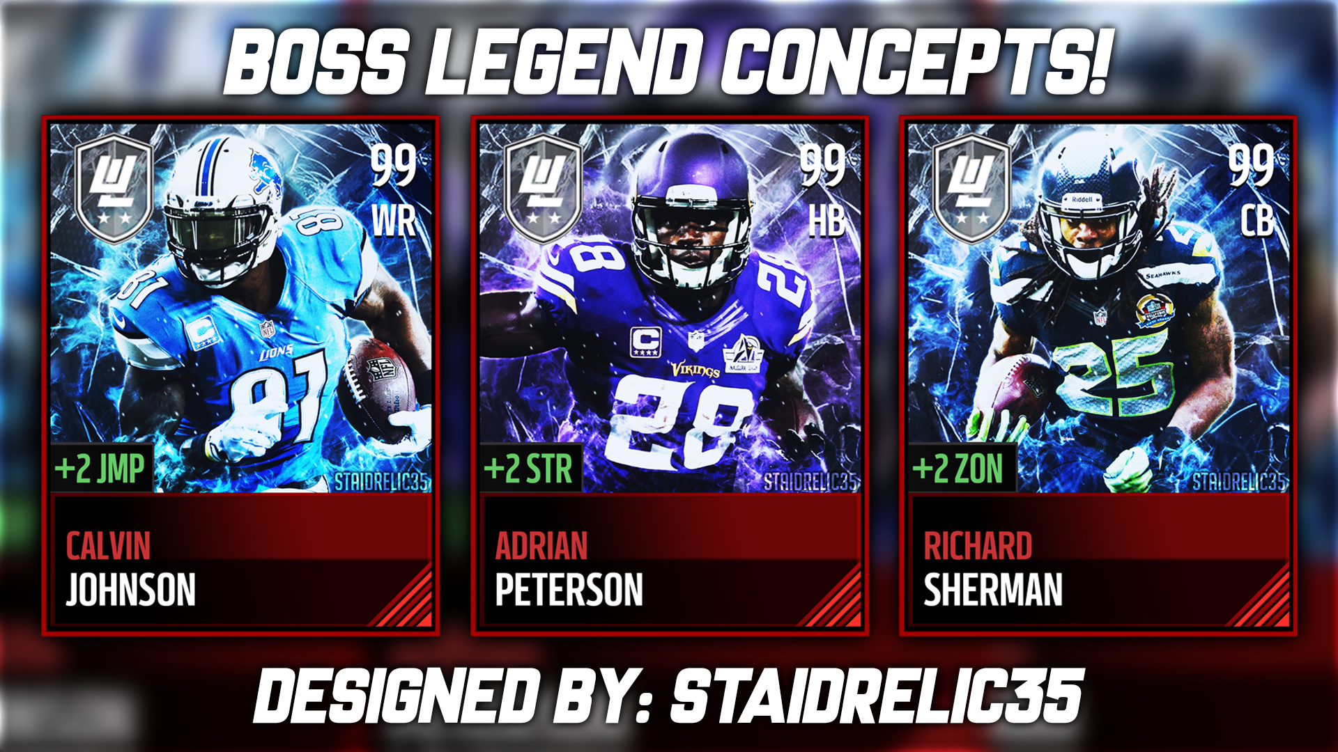Three custom Boss Legend concepts! (NOT REAL, DESIGNED BY ME) r