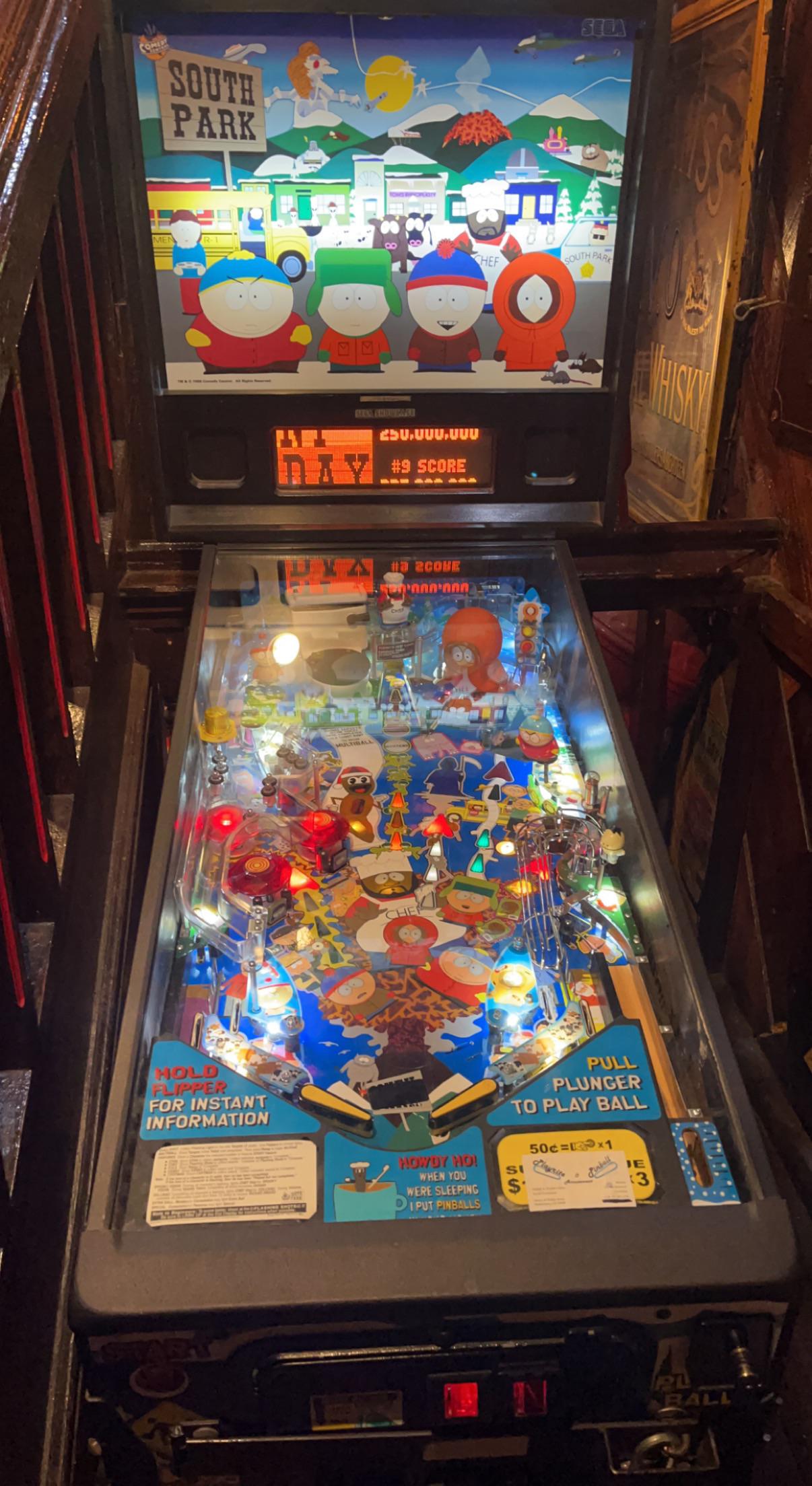 Really cool pinball machine in Sacramento. The only cool thing in that