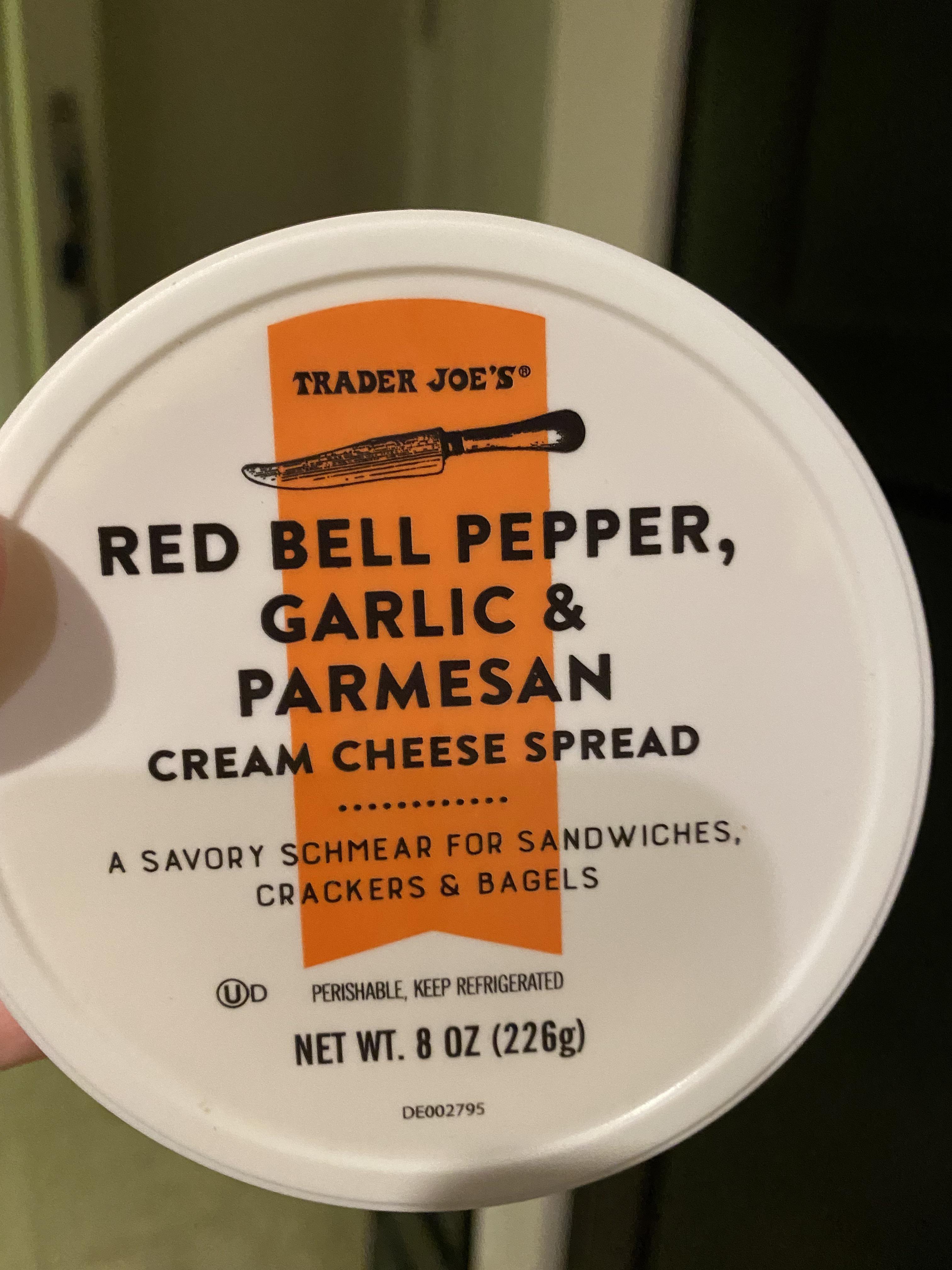 Anyone know if the Red Bell Pepper, garlic & parmesan cream cheese
