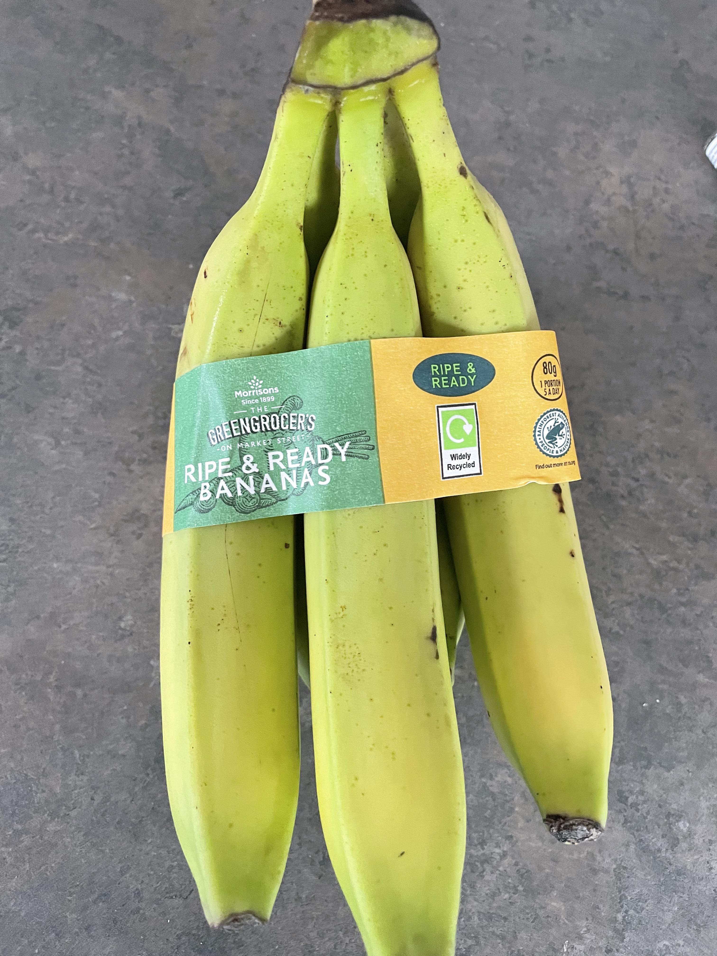 Is my understanding of what a ripe banana looks like wrong, or are Morrisons living a lie? r