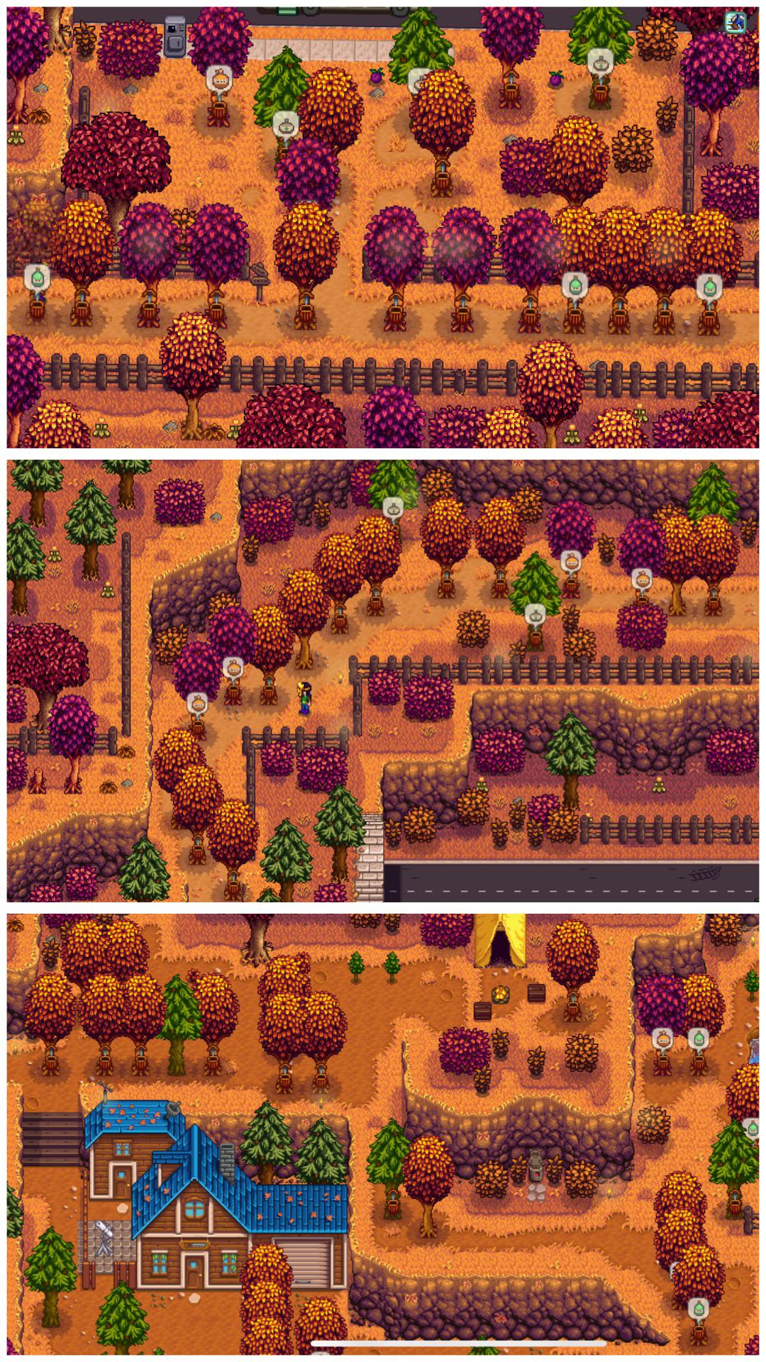 Quick tip save precious space on your farm by planting tappers trees