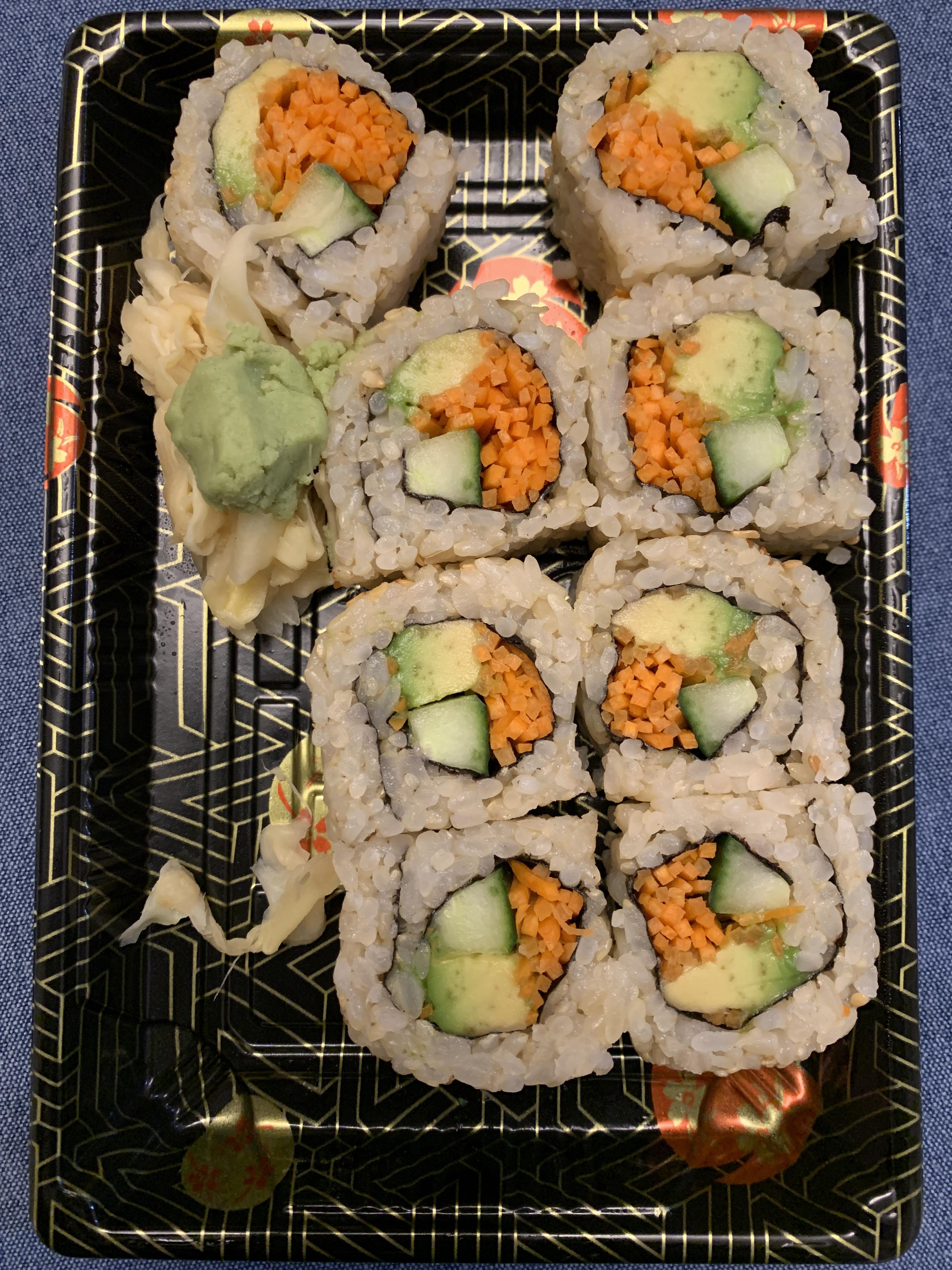 California Roll w/ Brown Rice PlantBasedDiet