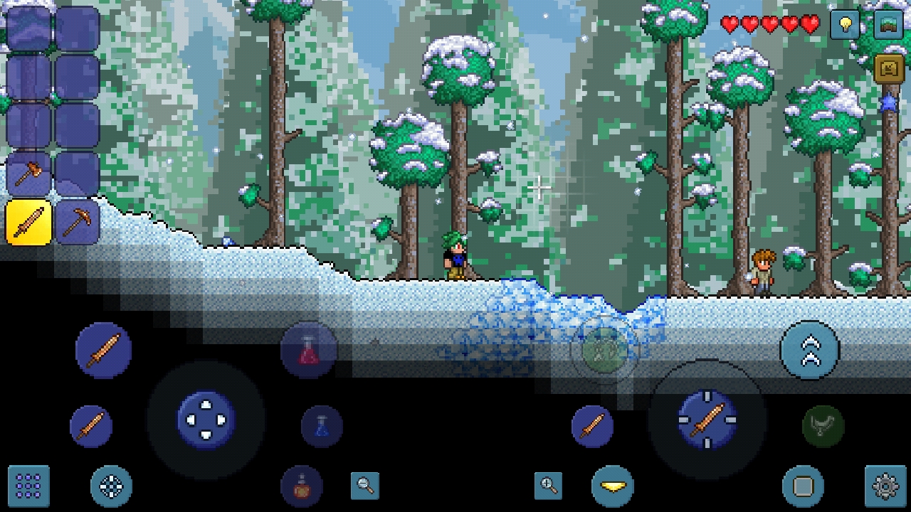 My first time playing terraria firts night did not make a house died 40