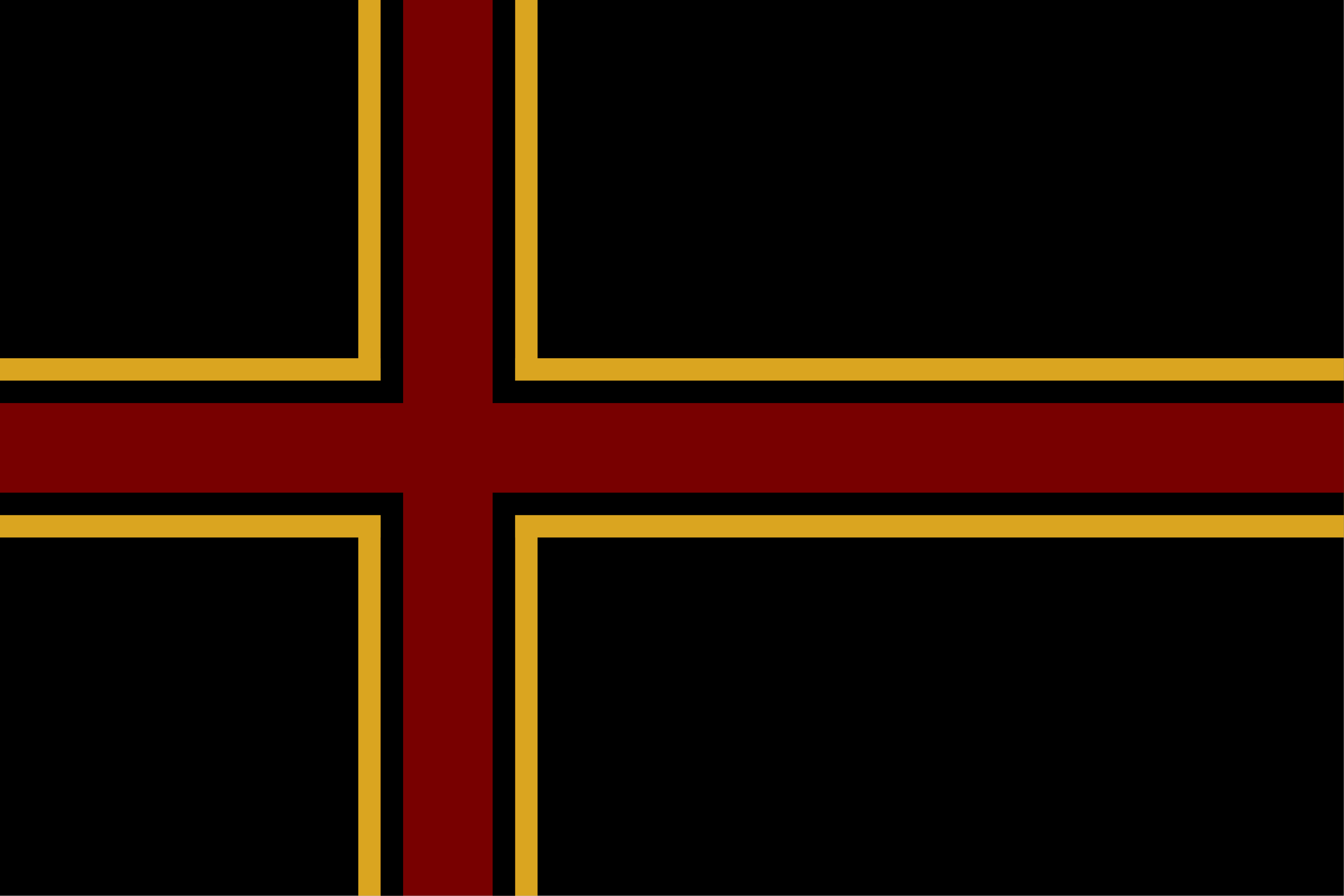 fictional nordic flag (black dark red gold) r/vexillology