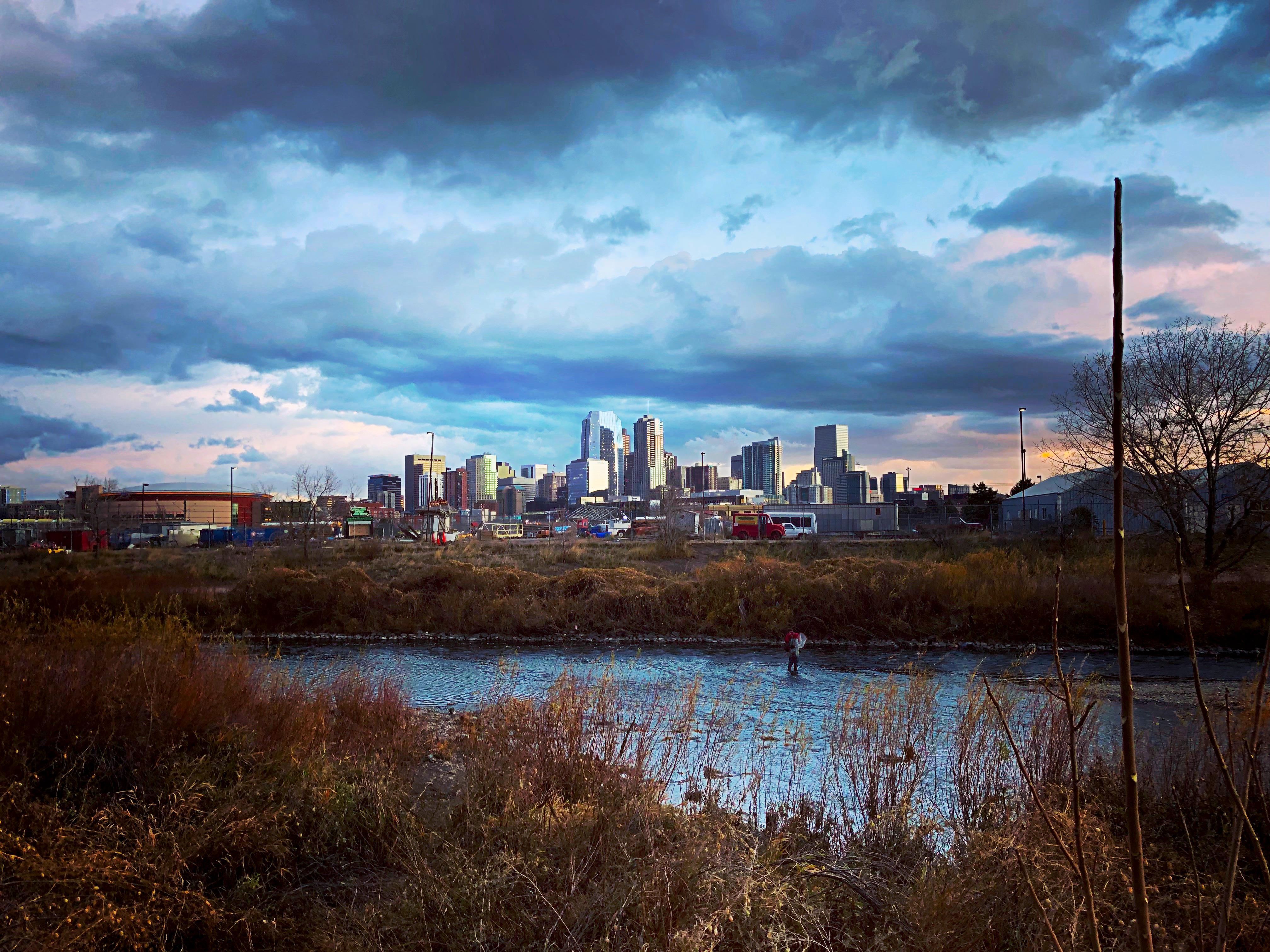 Picture I took of downtown Denver looking across South Platte River r