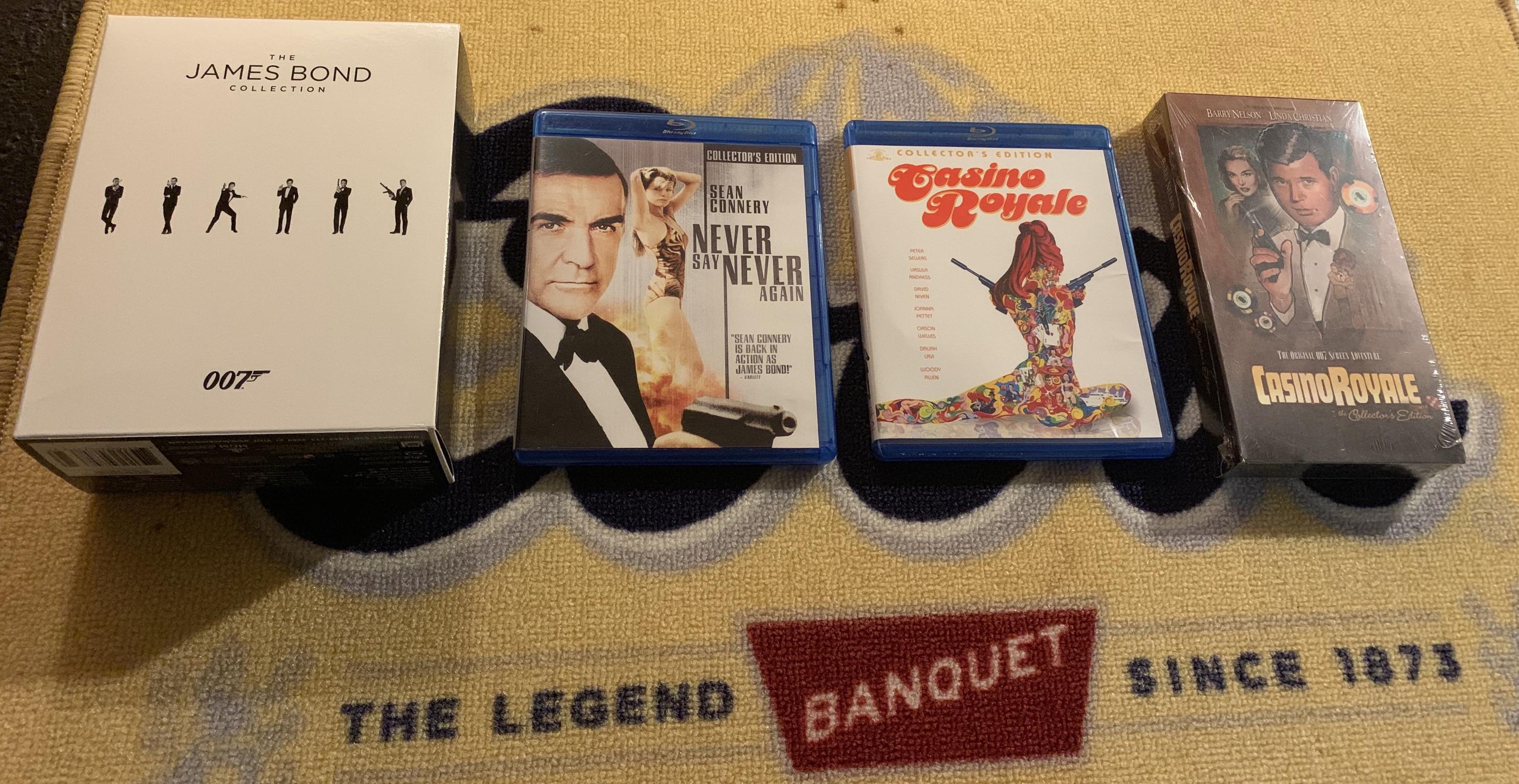 My Complete James Bond Film Collection (All 27 Movies) [Bluray + VHS