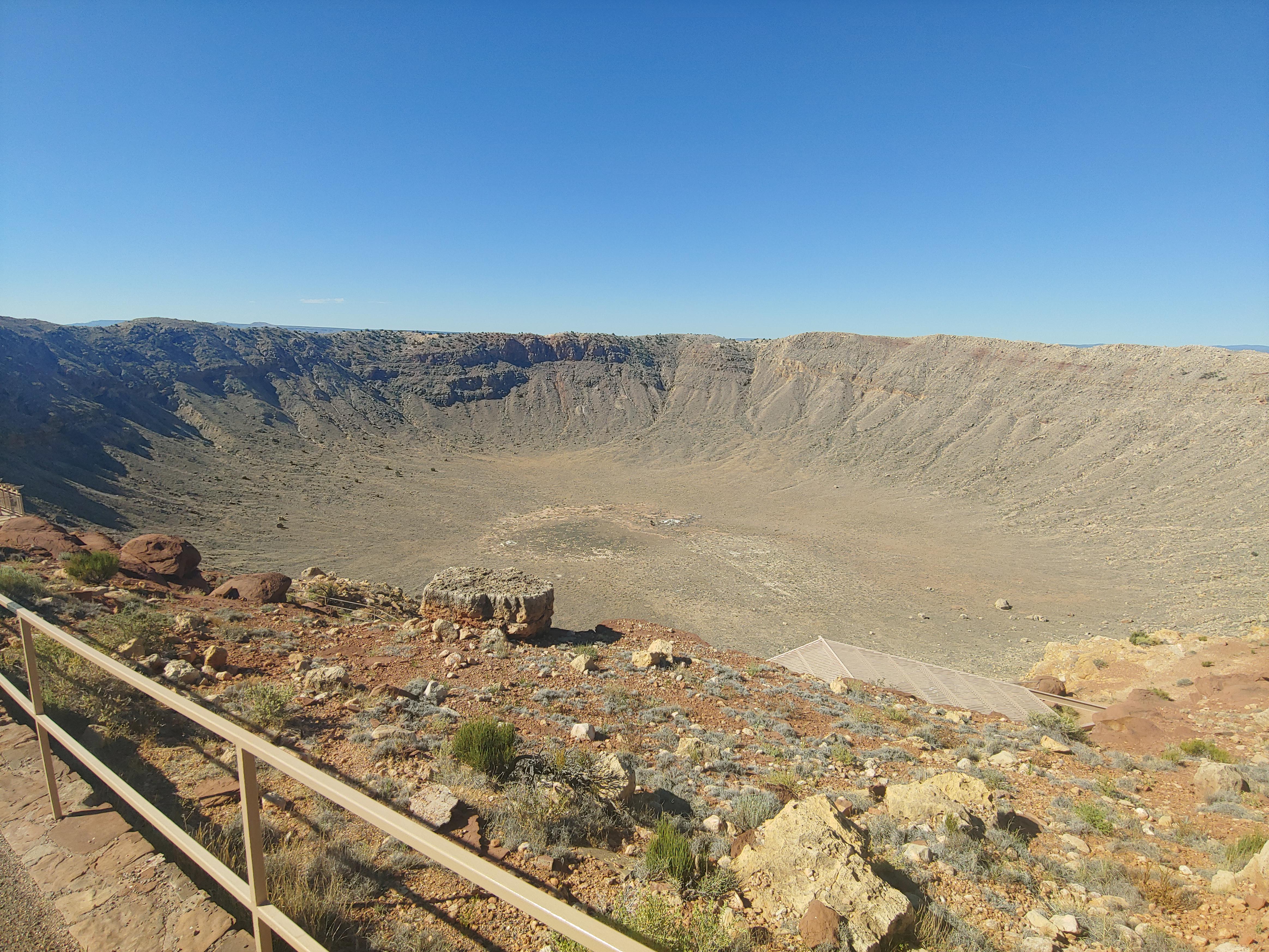 My brother and I saw this mile long meteor crater while on a road trip