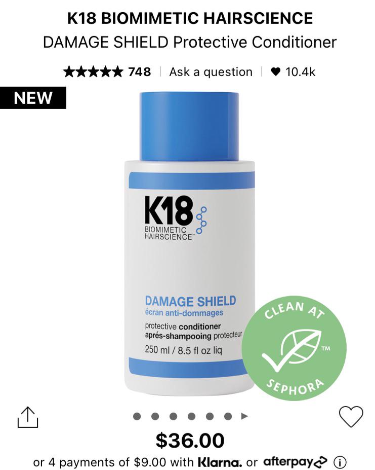 Has anyone tried the new K18 shampoo and conditioner? r/Sephora