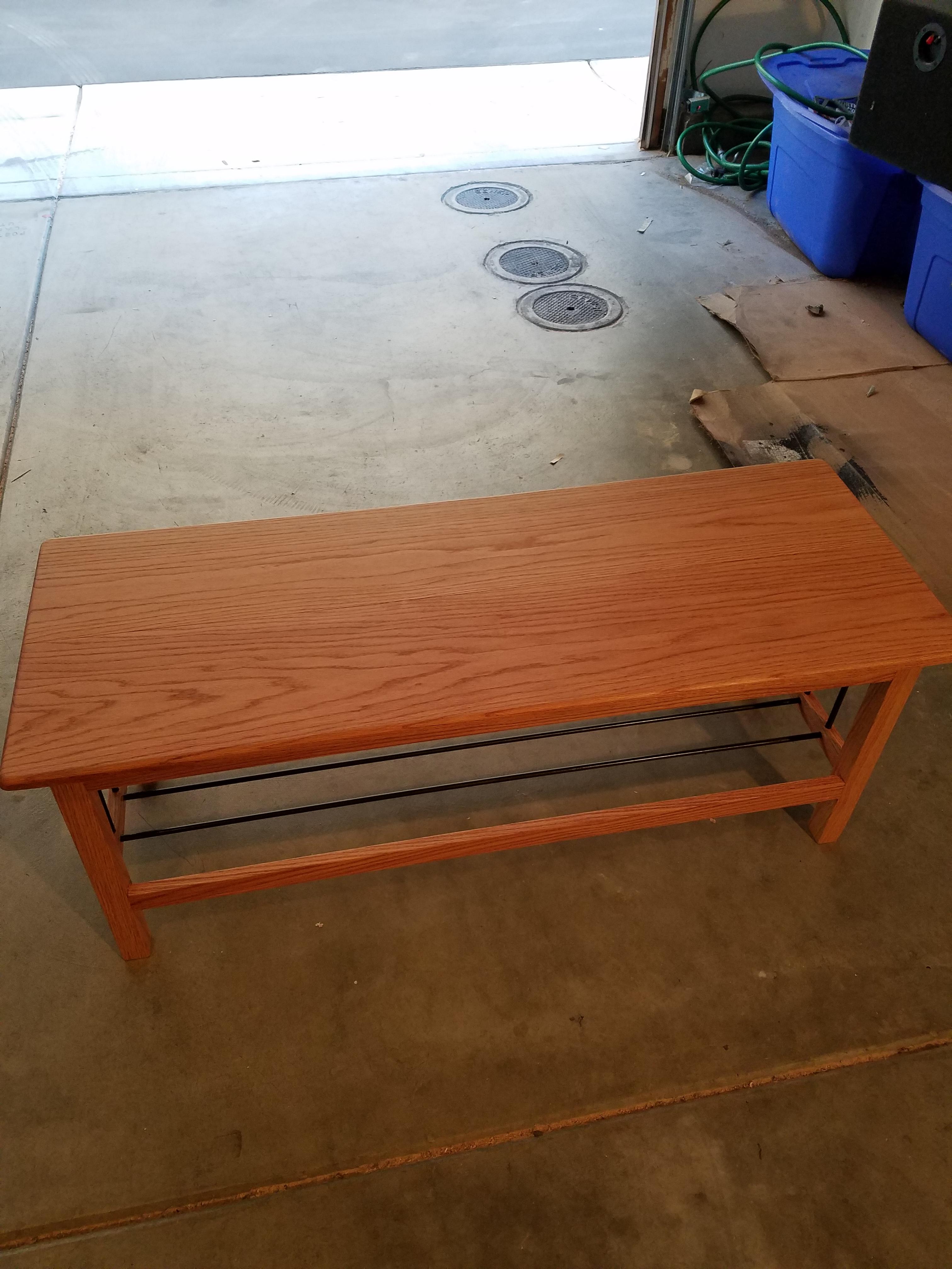 Red oak coffee table I made! (First Post) r/woodworking