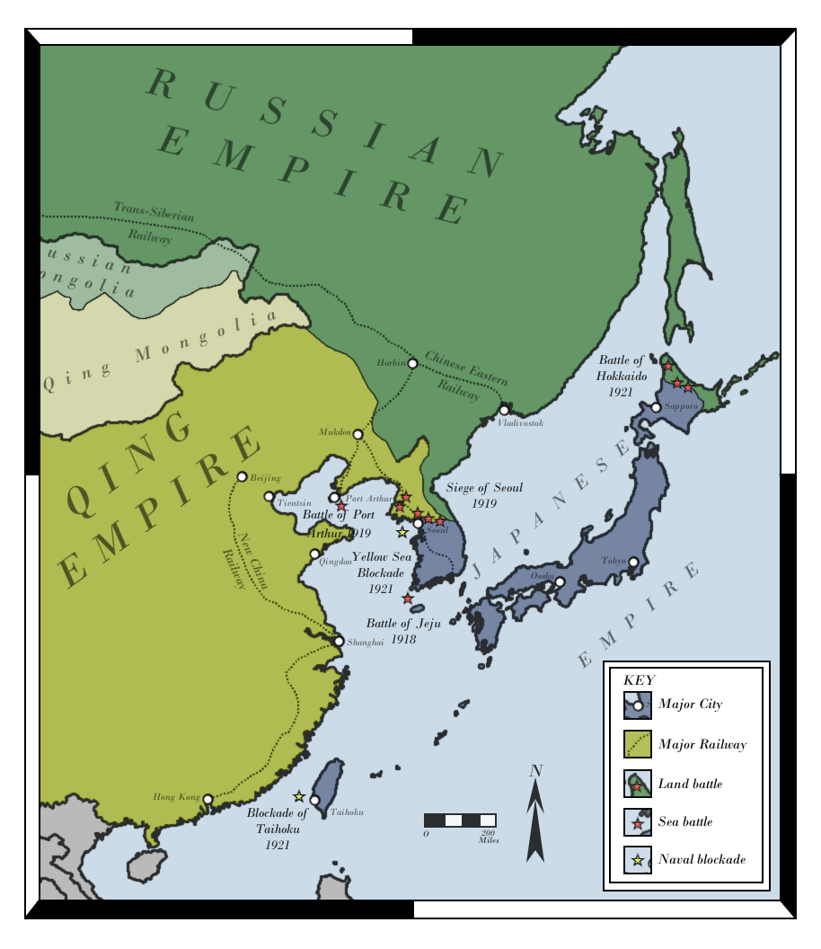Russo Japanese War Map Maping Resources