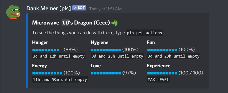Dank Memer Pet Cost RTELEY