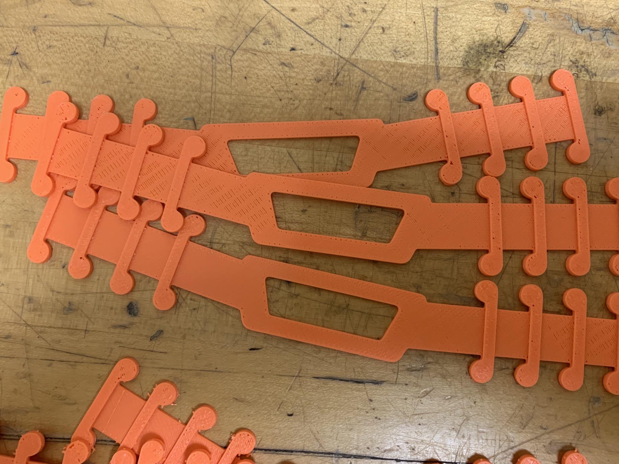 3D Printed Ear Savers for elastic masks Free as fast as we can print