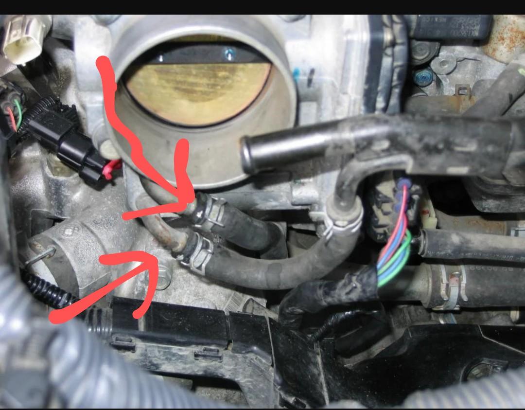 Help 2007 odyssey throttle body coolant lines connection : r/HondaOdyssey