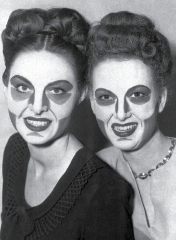 Makeup for blackandwhite television. ca.1946. r/TheWayWeWere