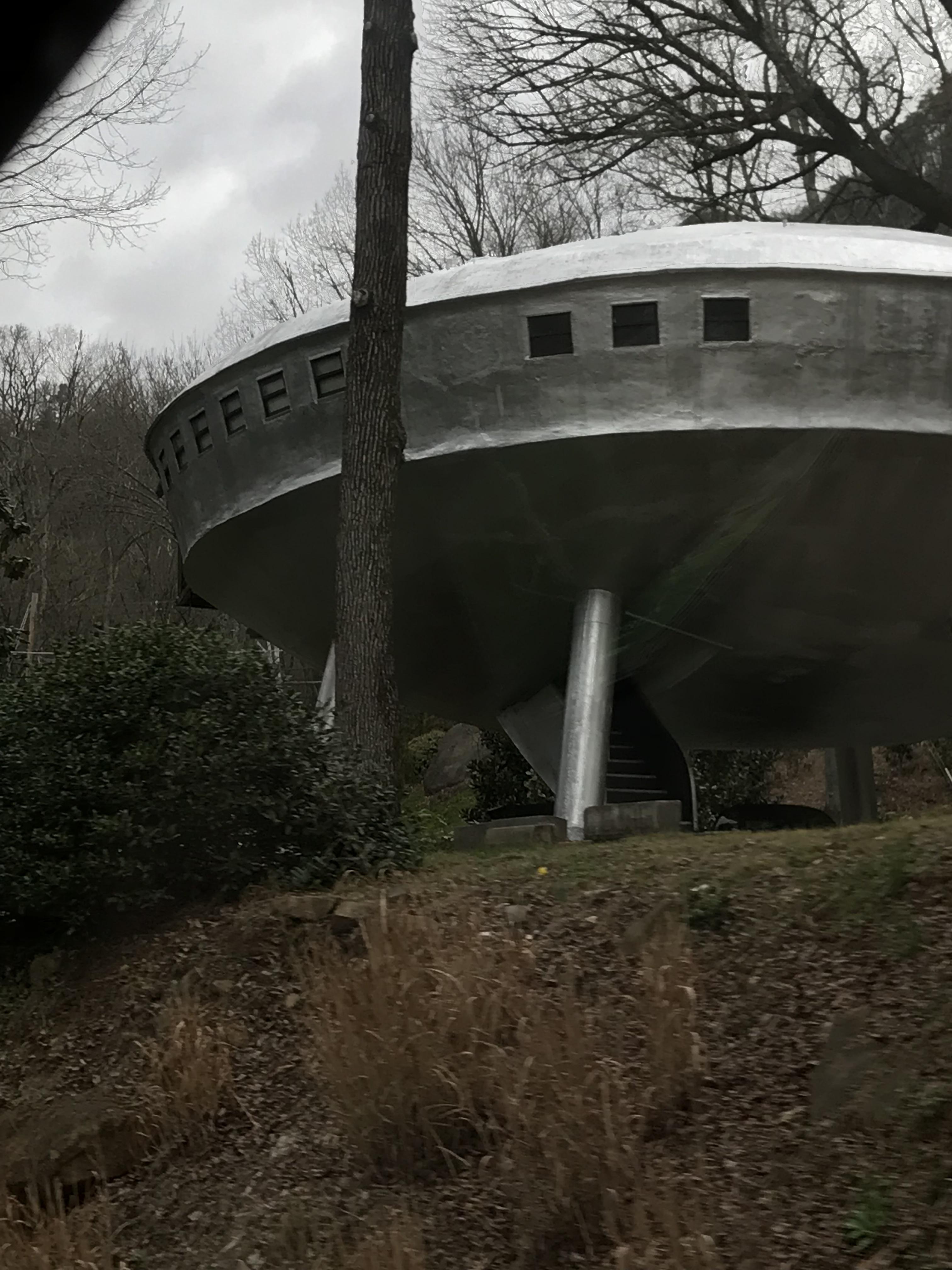 UFO house near an estate sale. r/mildlyinteresting