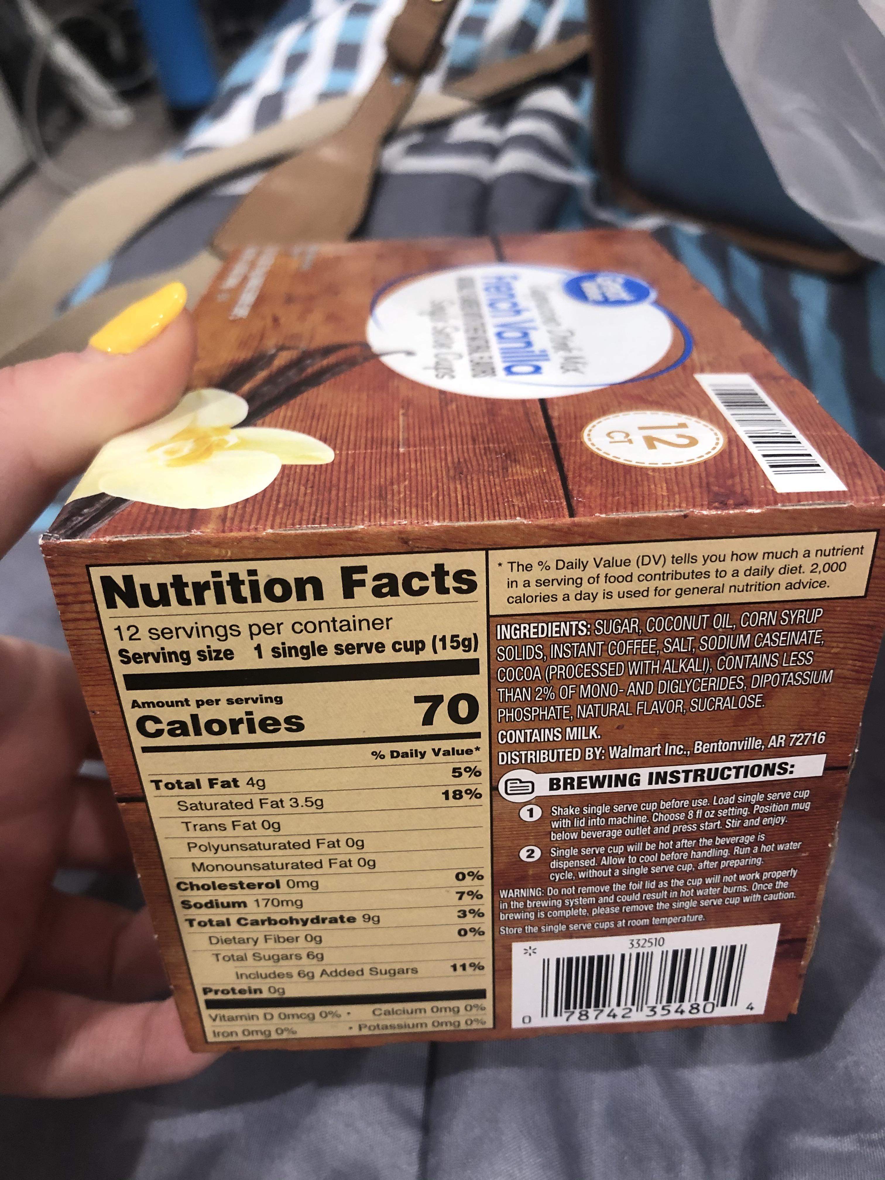 I love sugary sweet coffee and these great value cappuccino pods are my fix! 3.92 at Walmart for