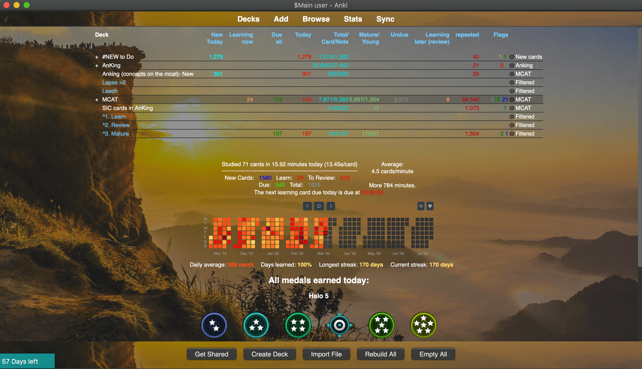 So many cool main window add ons out! Anki