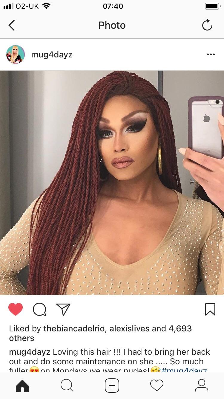 Mariah, aka Mariah Paris, aka Mariah Successful, looking RIGHT. Mug for
