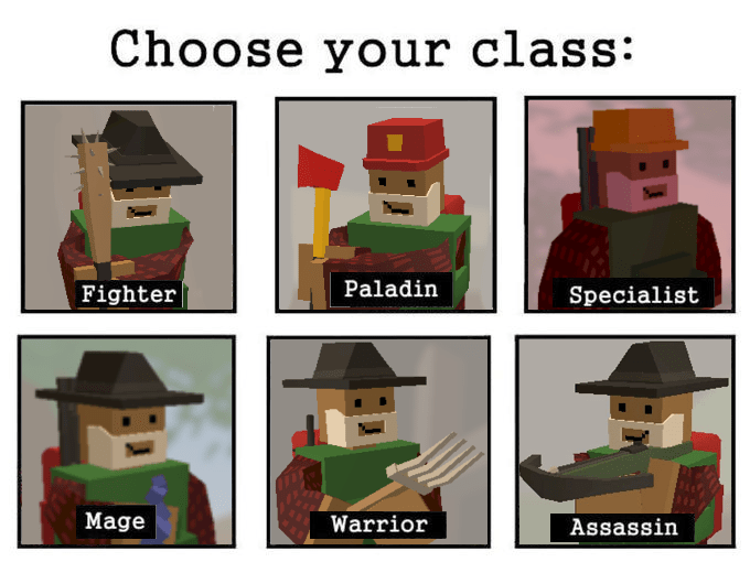 Choose your class r/unturned