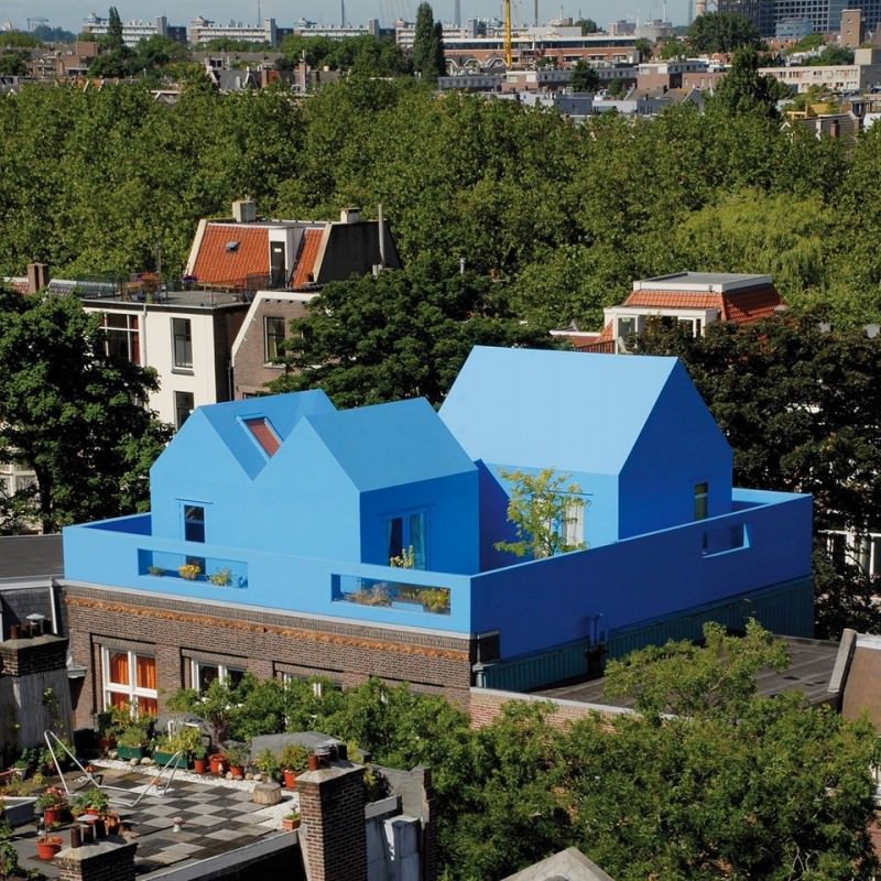 Didden Village rooftop house extension, Rotterdam, Netherlands, designed by MVRDV in 2006